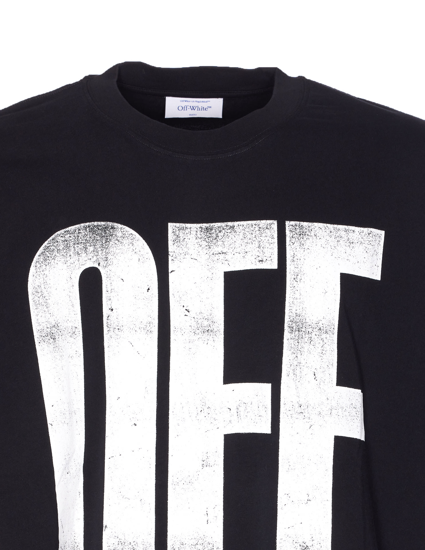 Off-white Graphic Skate Design Crewneck Short Sleeve T-shirt In Black