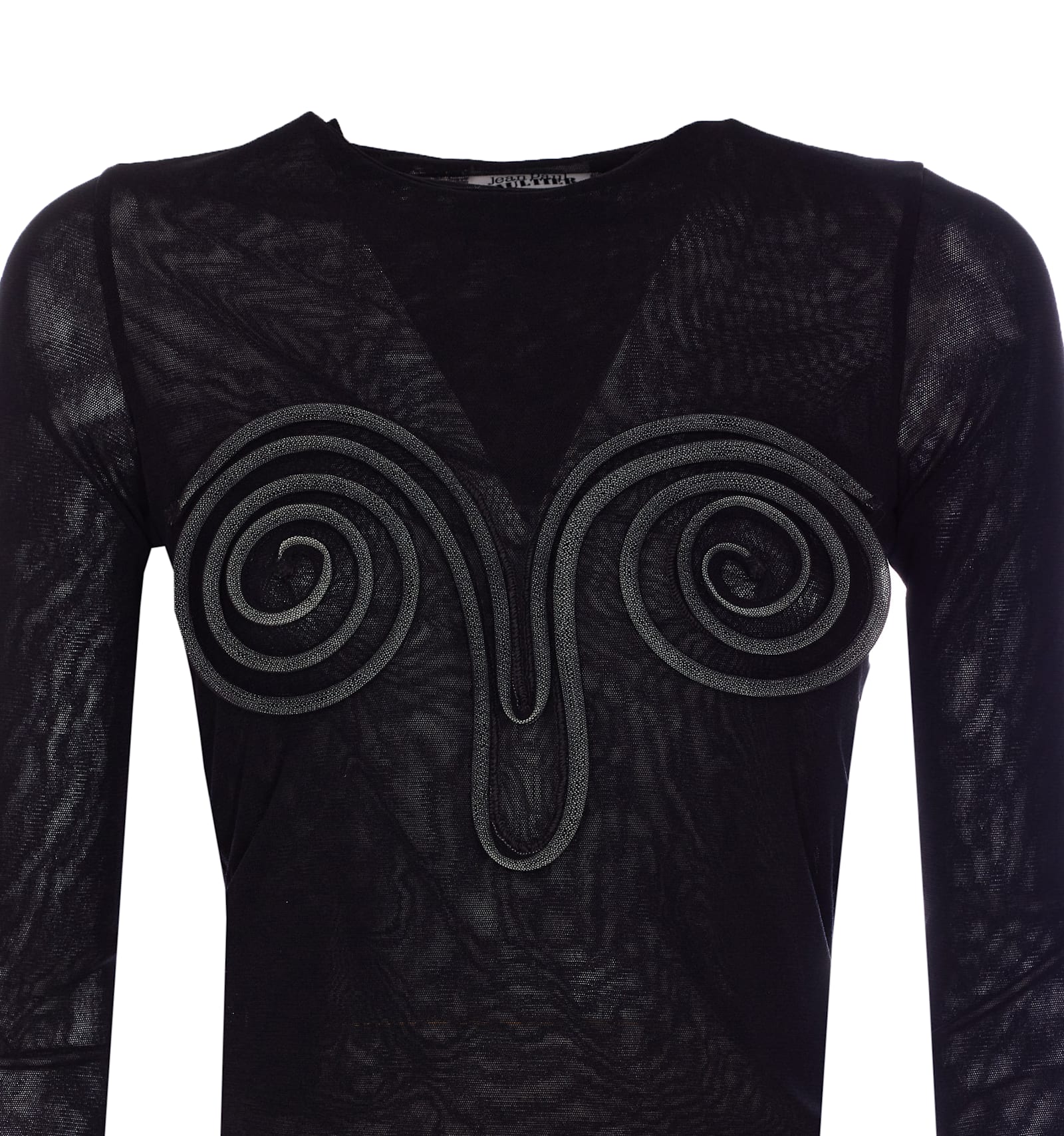 Jean Paul Gaultier Spiral-detail Long-sleeve Top