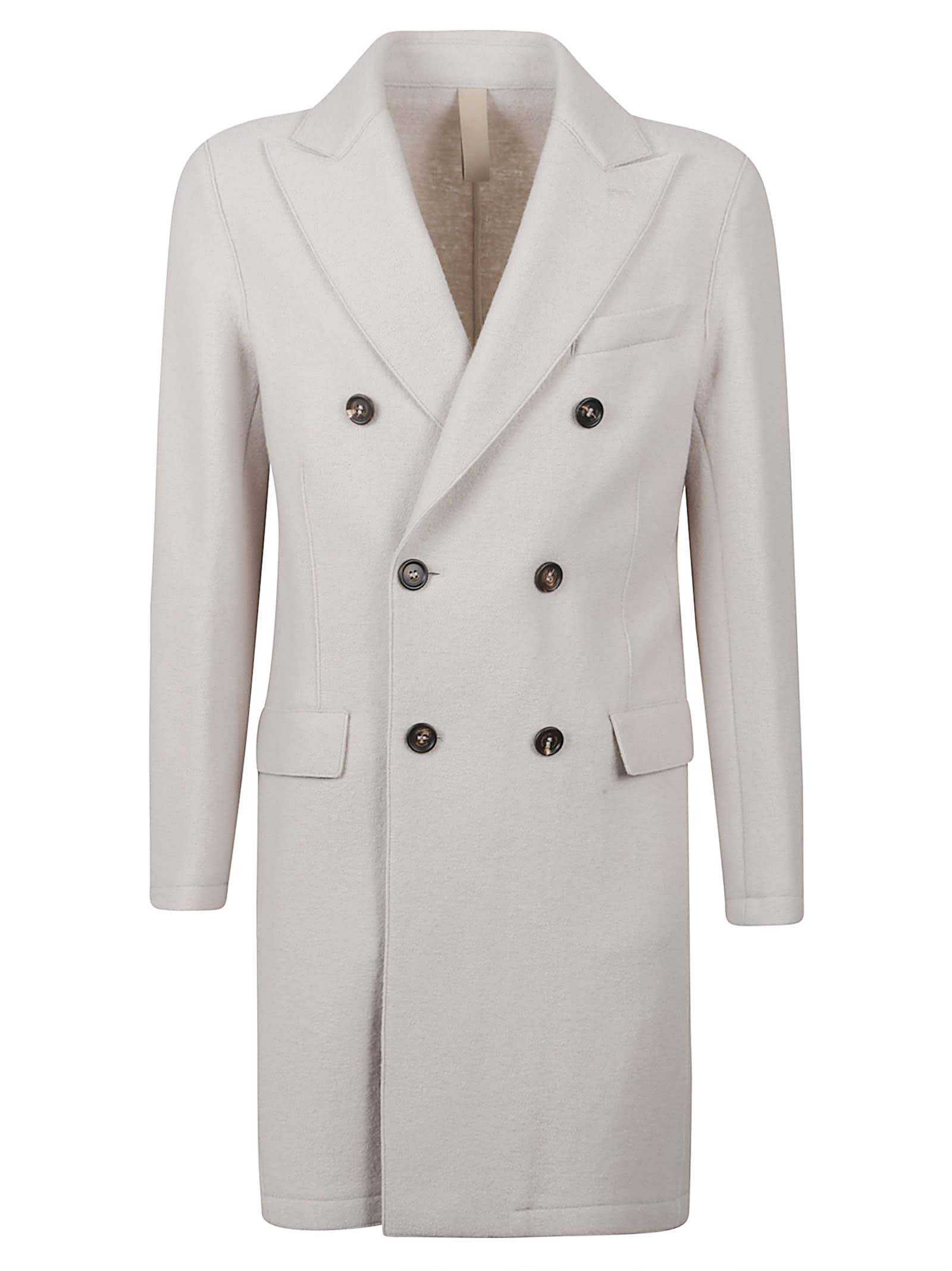 Eleventy Long Sleeve Coat In White