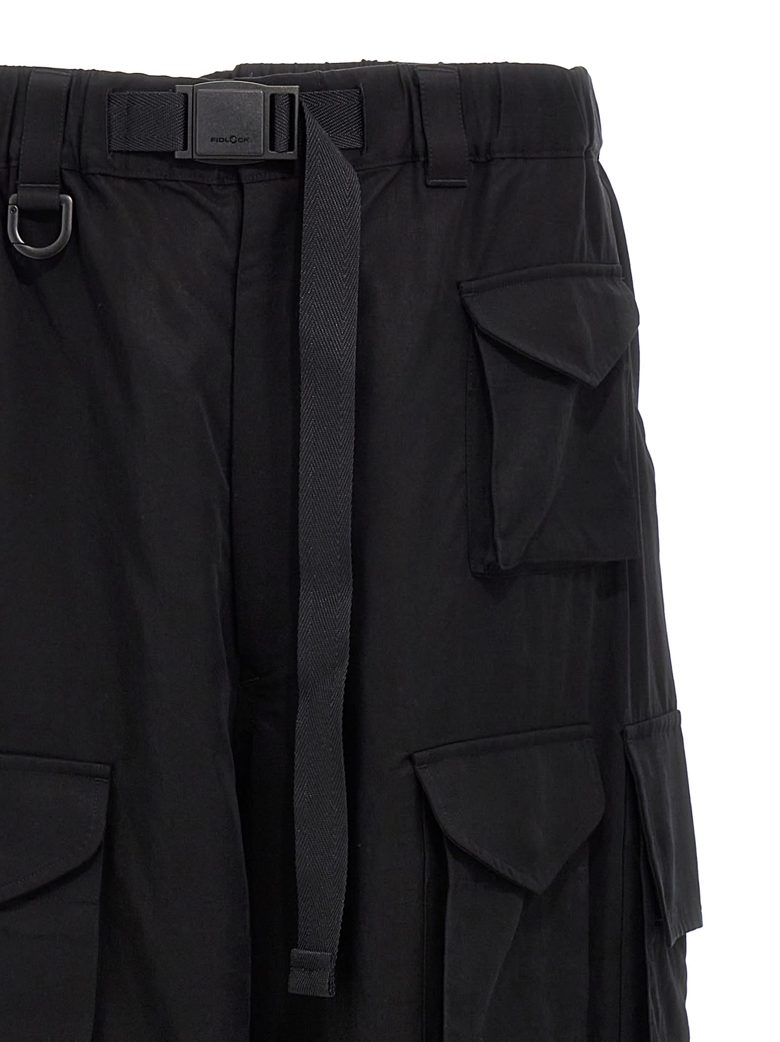 Shop Y-3 Cargo Pants In Black