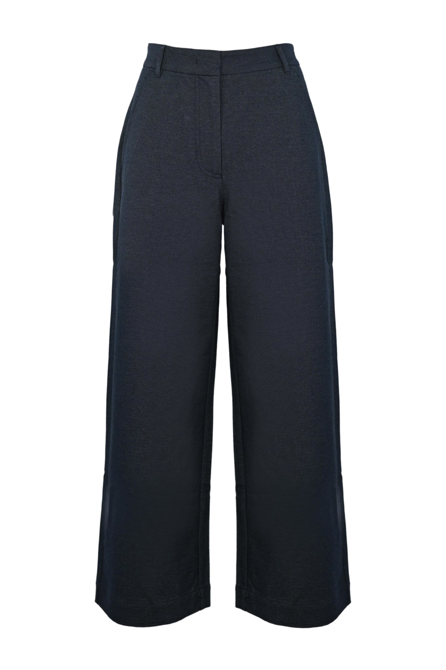 Weekend Max Mara Trousers Made Of Denim-effect Stretch Cotton Jersey