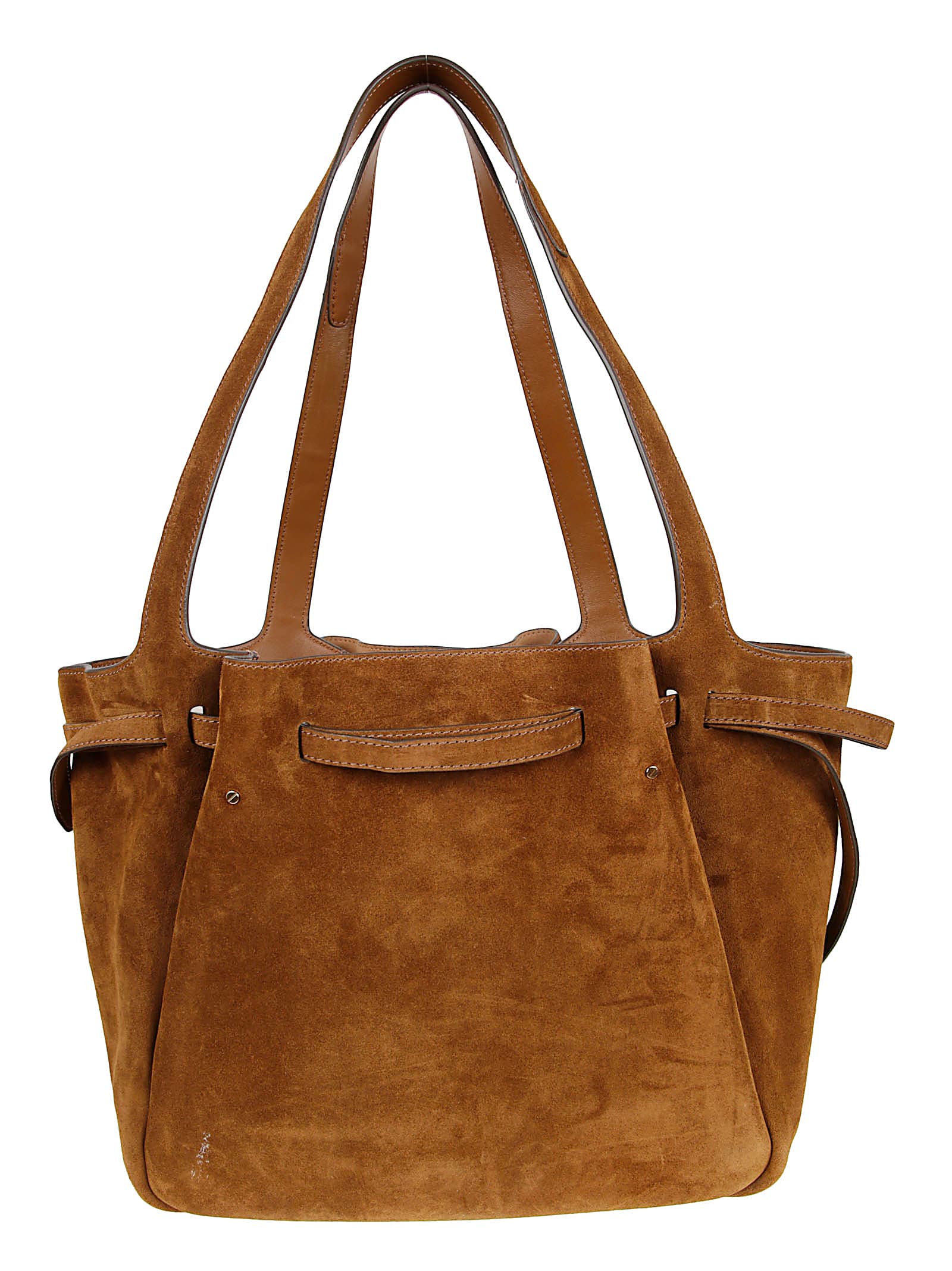 Tory Burch Romy Leather Tote Bag In Brown