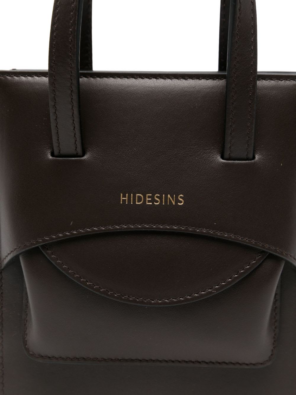 Hidesins Flap Leather Mini Bag In Brown