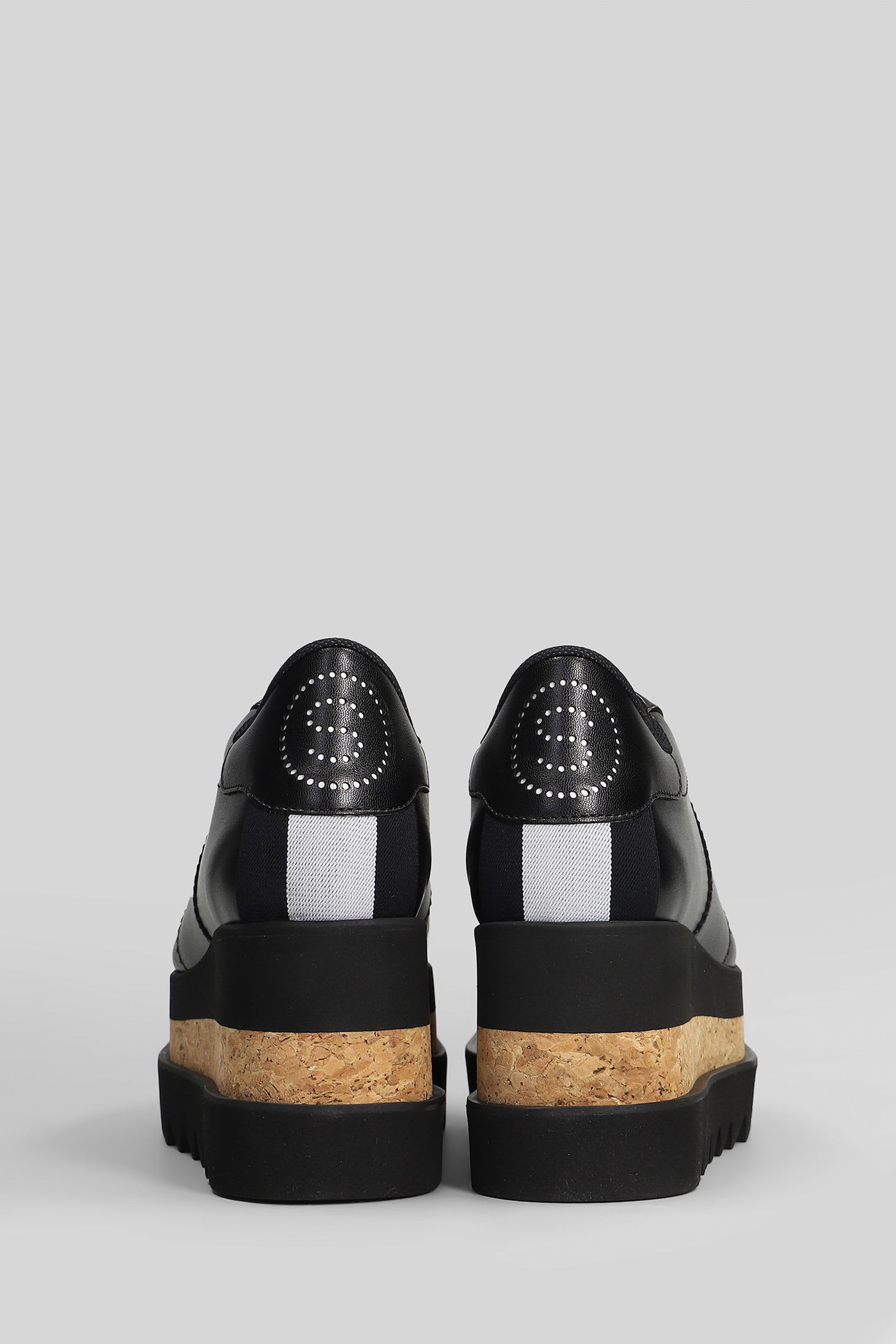 Stella Mccartney Sneakelyse Sneakers In Black Polyuretan In Animal Print