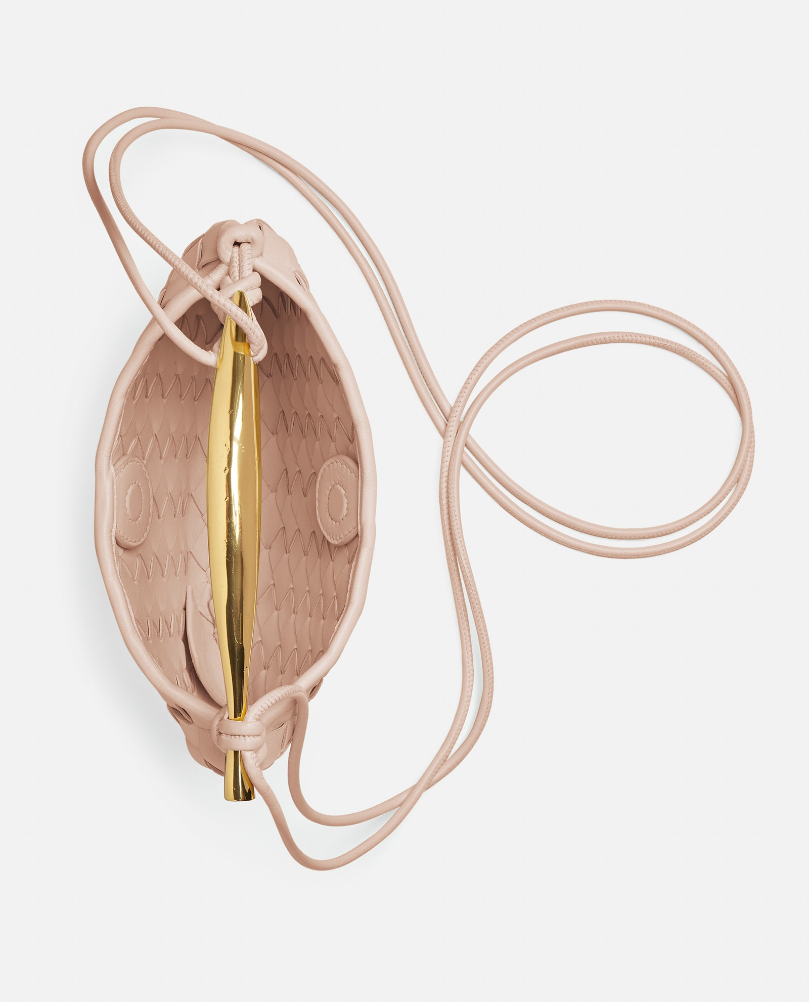 Shop Bottega Veneta Mini Sardine Leather Shoulder Bag In Petale