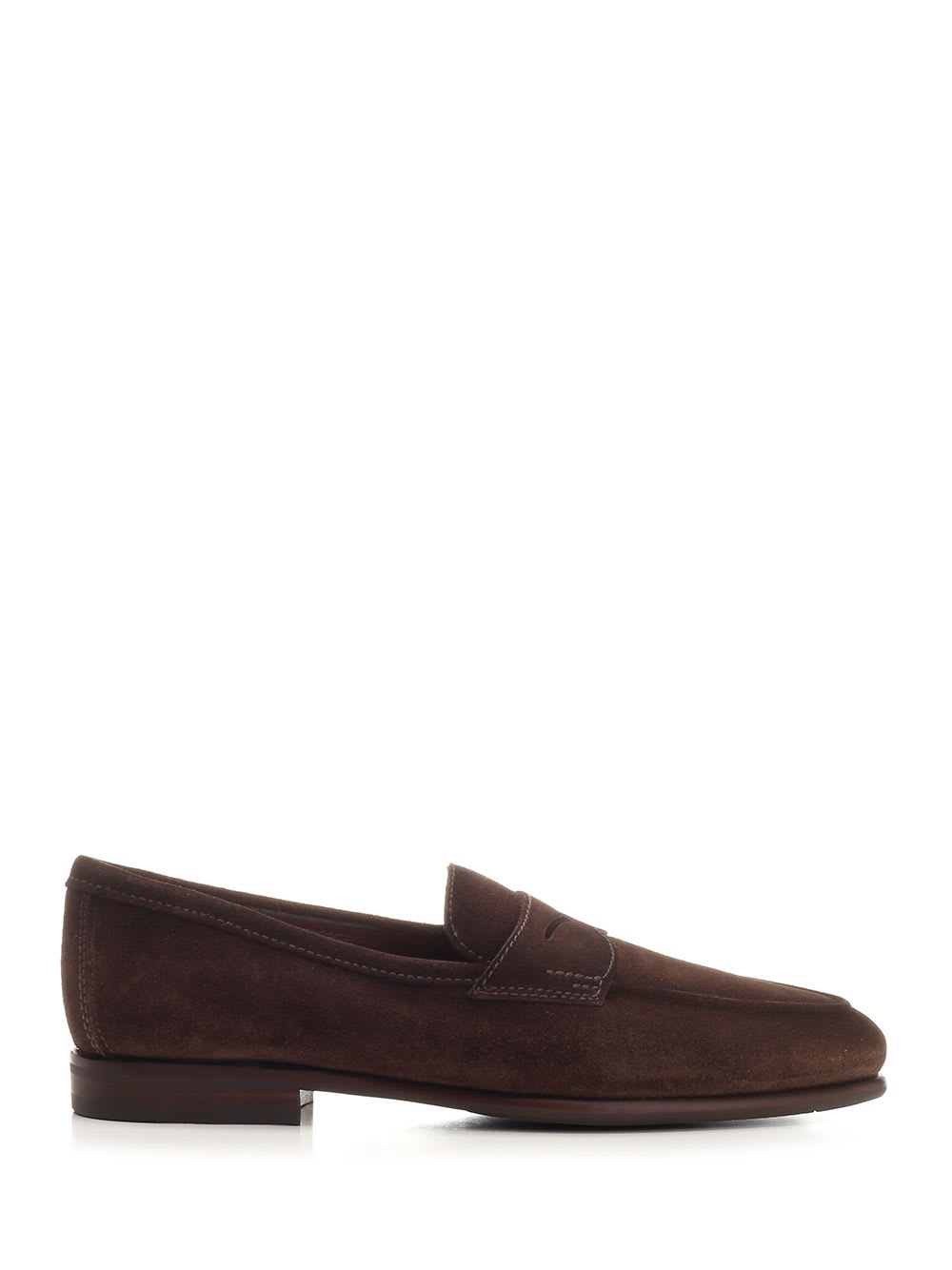 SANTONI CARLO MENS BROWN SUEDE MOCCASIN