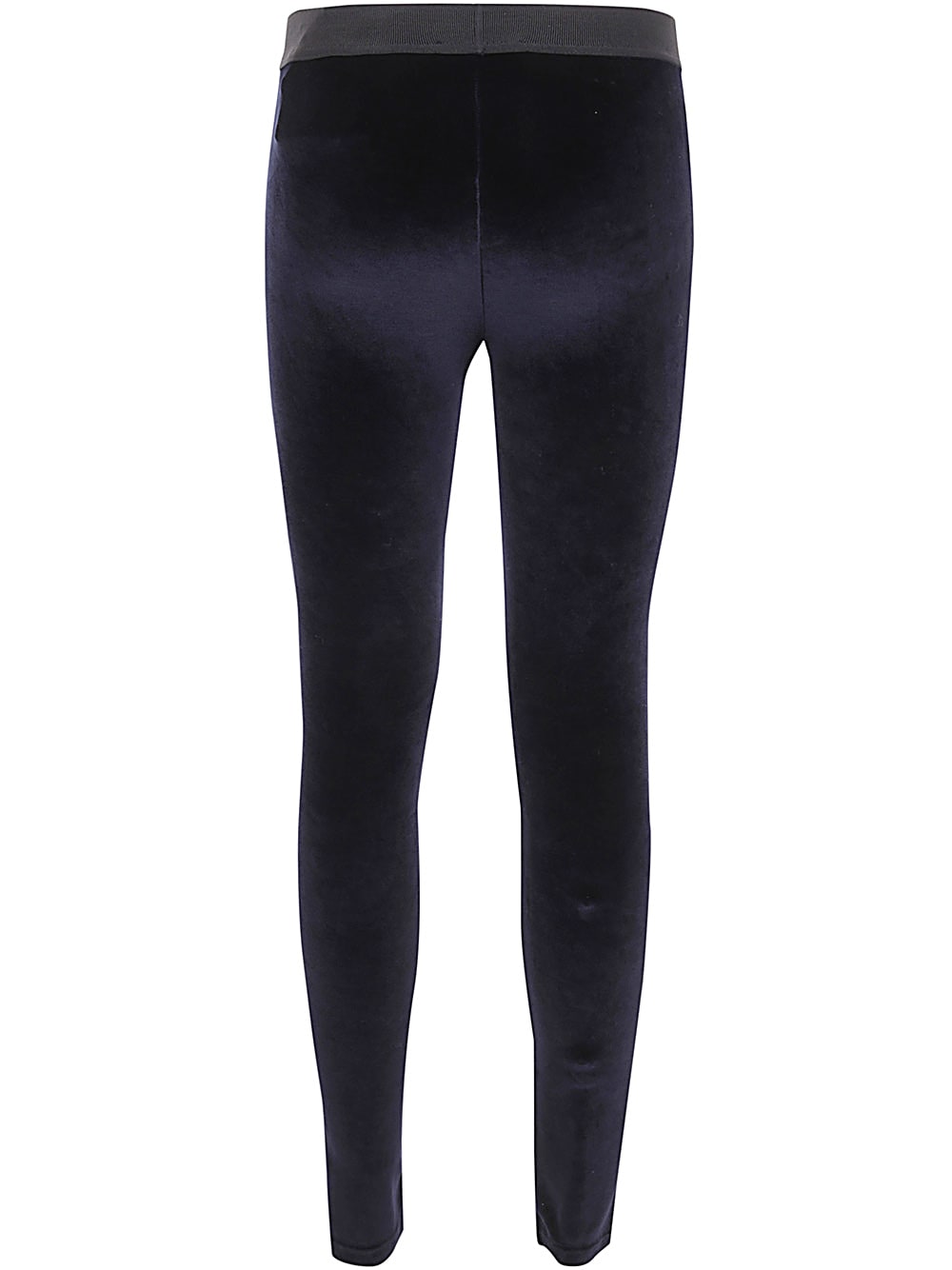 Shop Tom Ford Stretch Lustrous Velour Signature Leggings In Midnight Blue