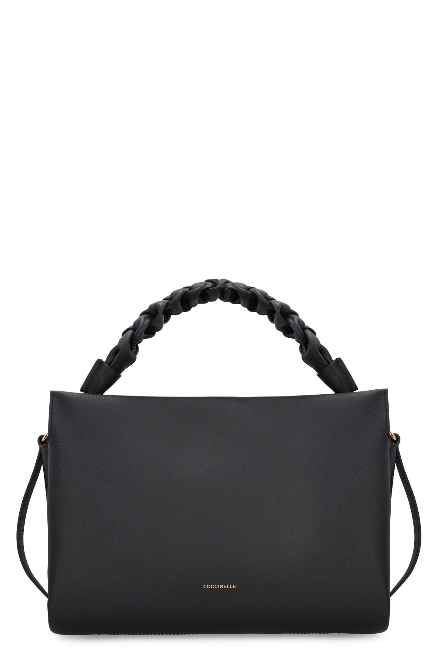 Coccinelle Boheme Leather Handbag In Noir/cuir