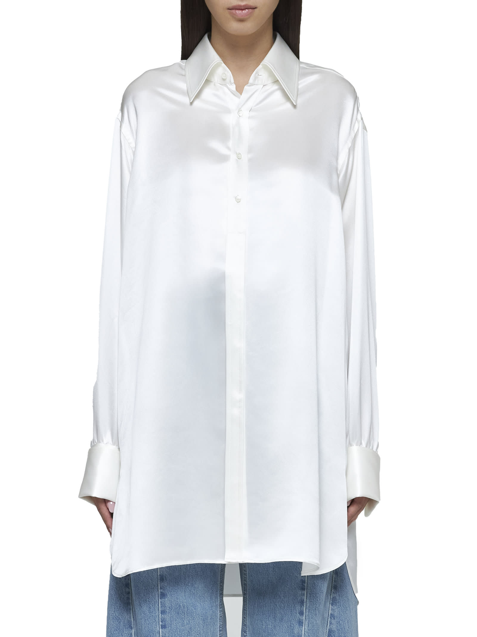 Shop Maison Margiela Shirt In White