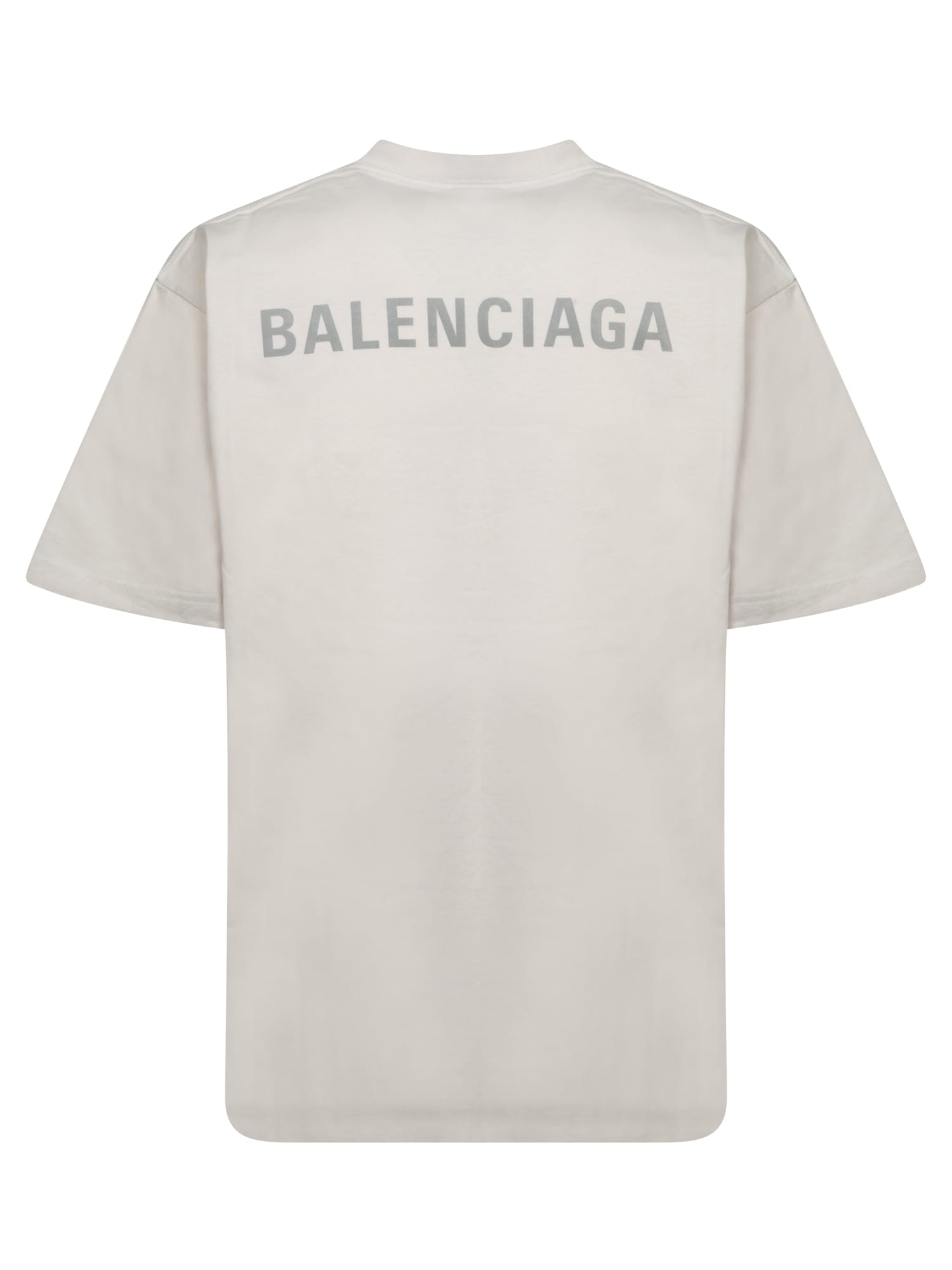 Shop Balenciaga Reflective White T-shirt