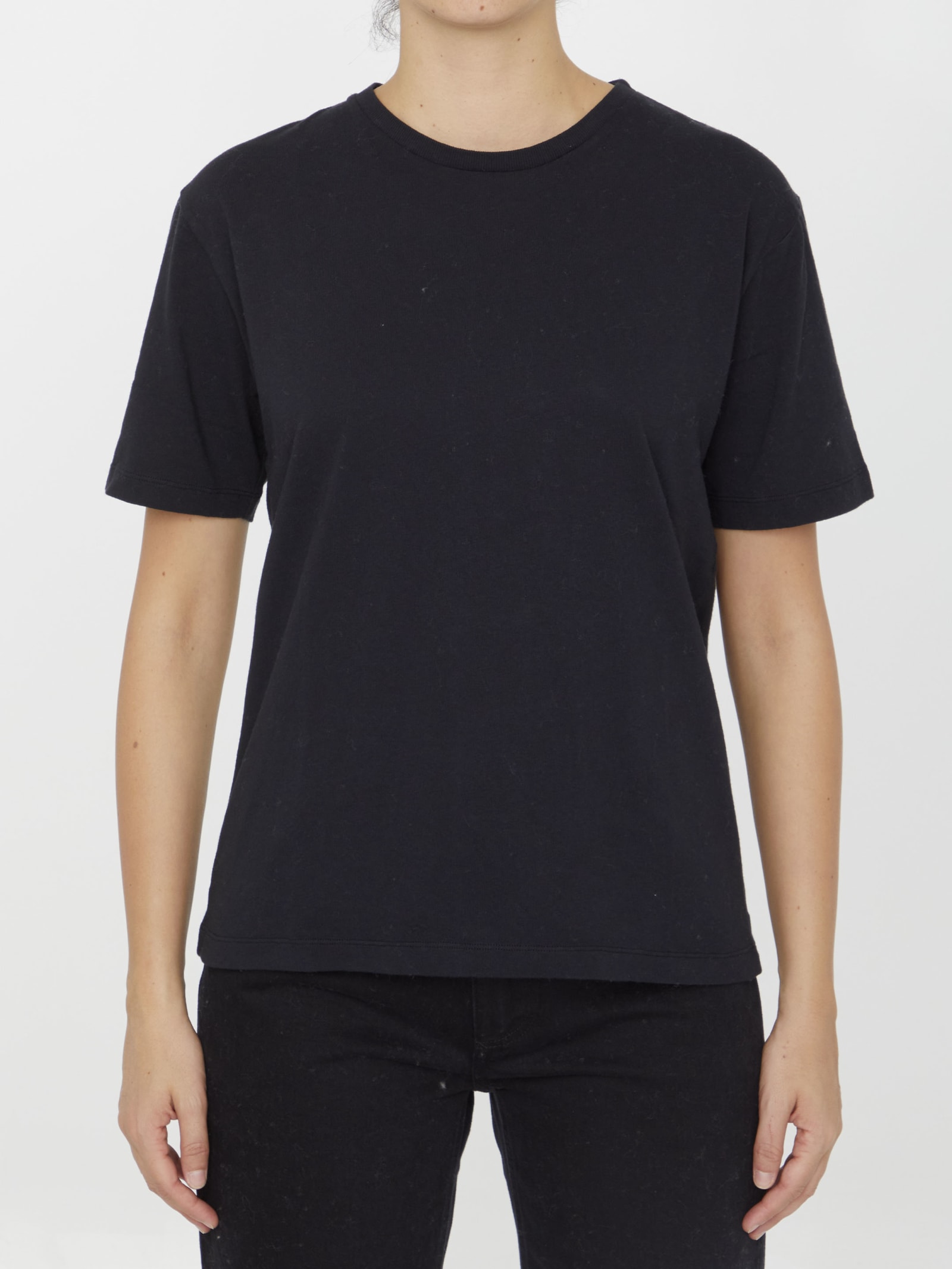 Shop Khaite Mae T-shirt In Black