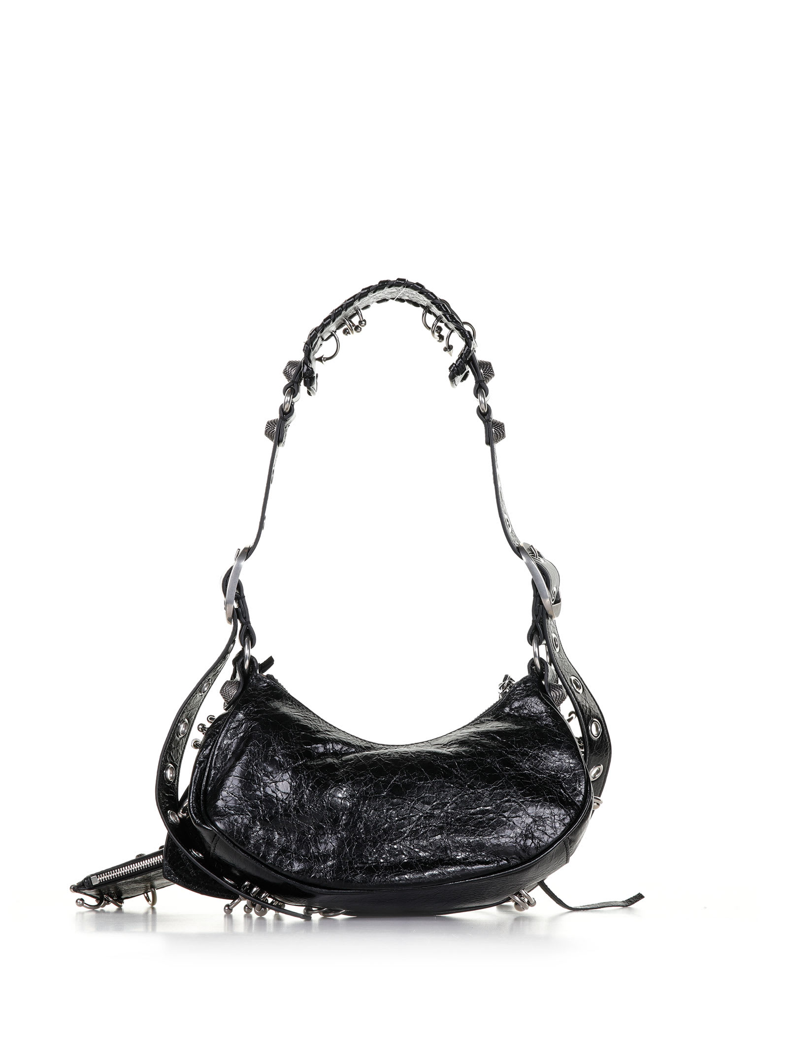 Balenciaga Le Cagole Piercing Shoulder Bag In Black | ModeSens