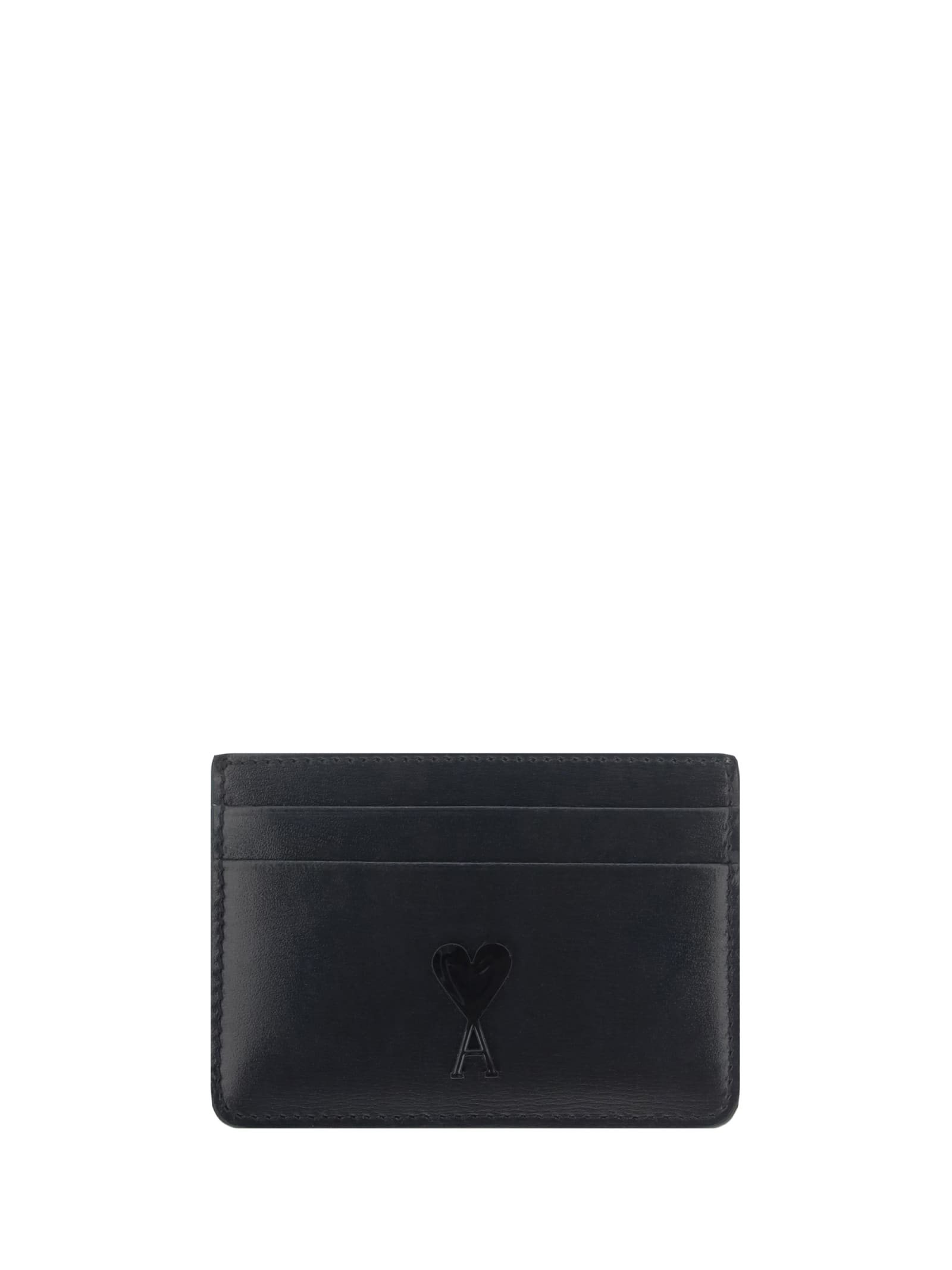 Shop Ami Alexandre Mattiussi Adc Card Holder In Black