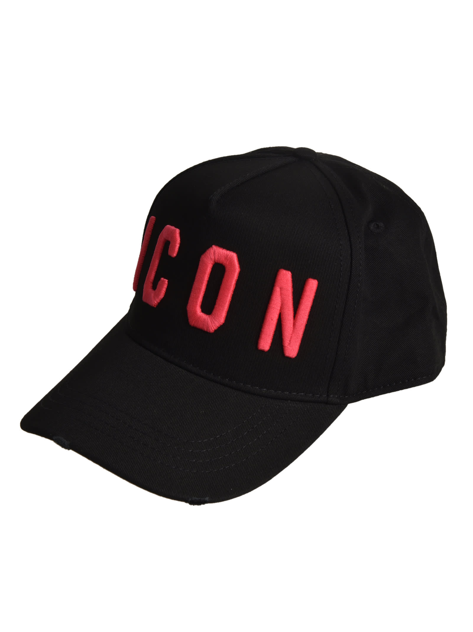 Shop Dsquared2 Icon Cap In Black/pink
