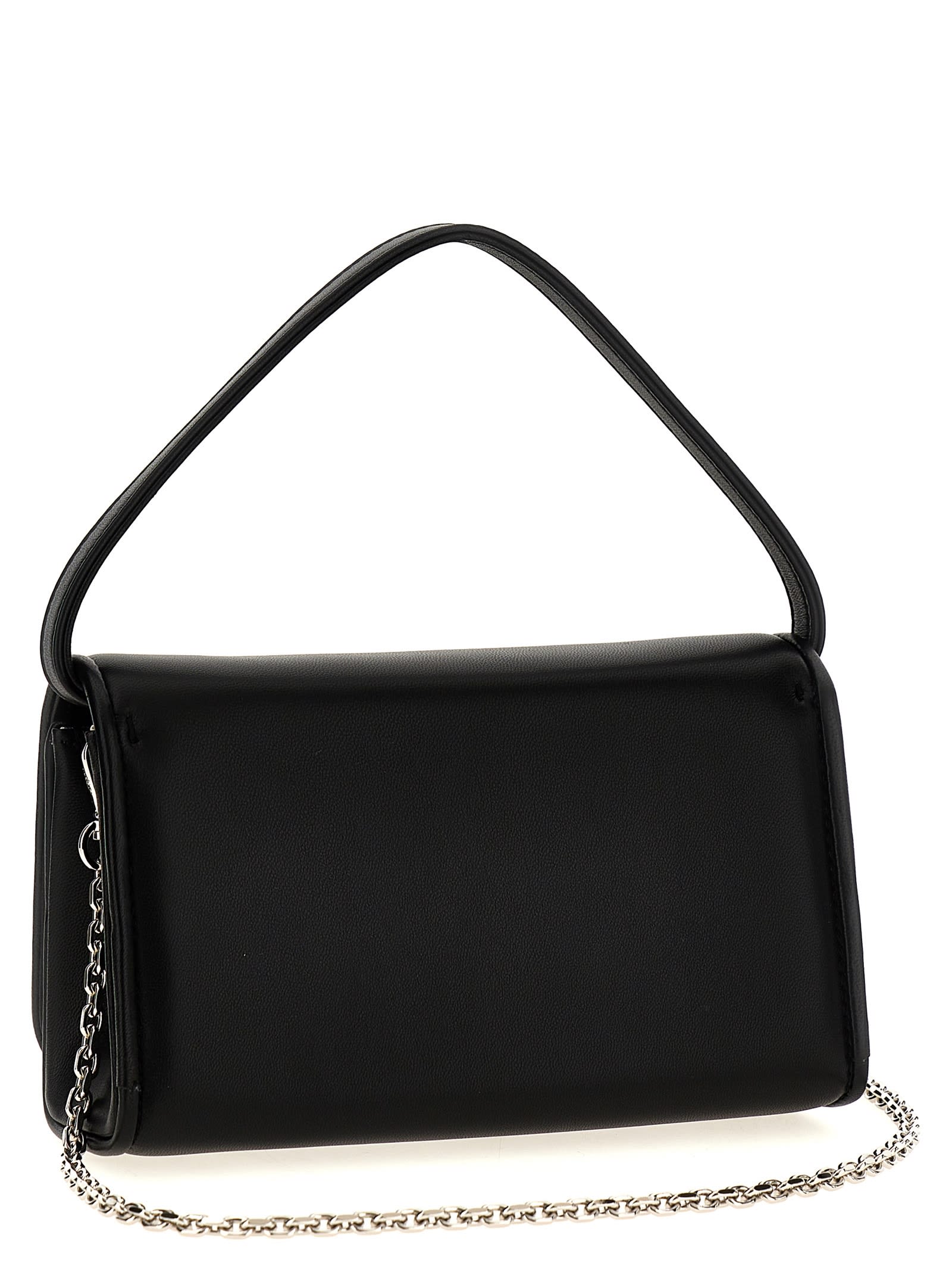 Roger Vivier Micro Pilgrim Top Handle Bag In Black