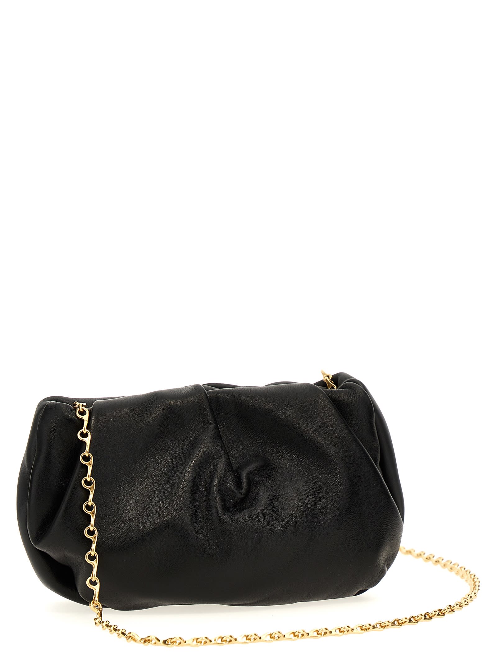 Shop Burberry Rose Clutch In Black