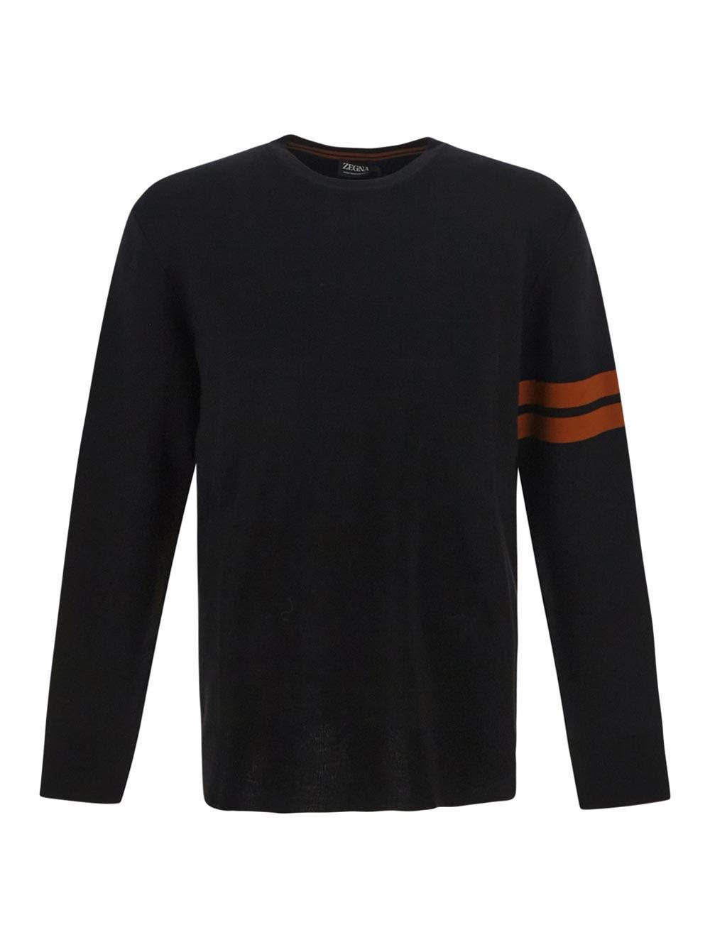 Shop Zegna Crewneck Knit Sweater