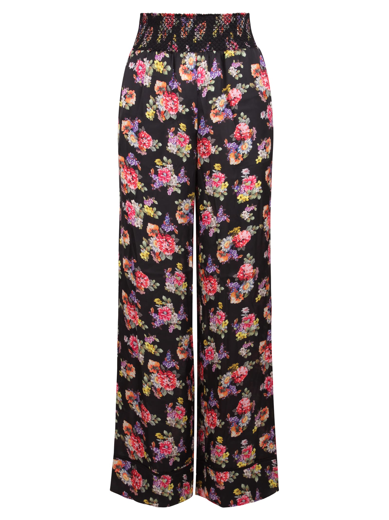 Alice + Olivia Alice Olivia Floral Pattern Wide Leg Trousers