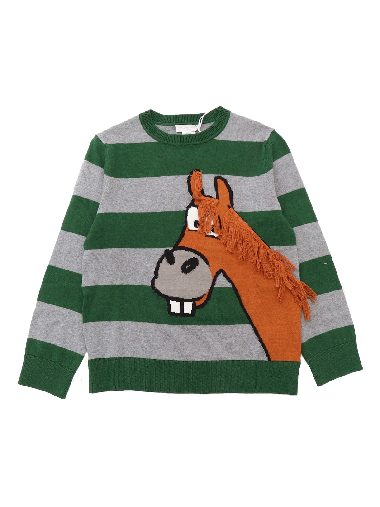 Stella Mccartney Striped Sweater In Multicolor