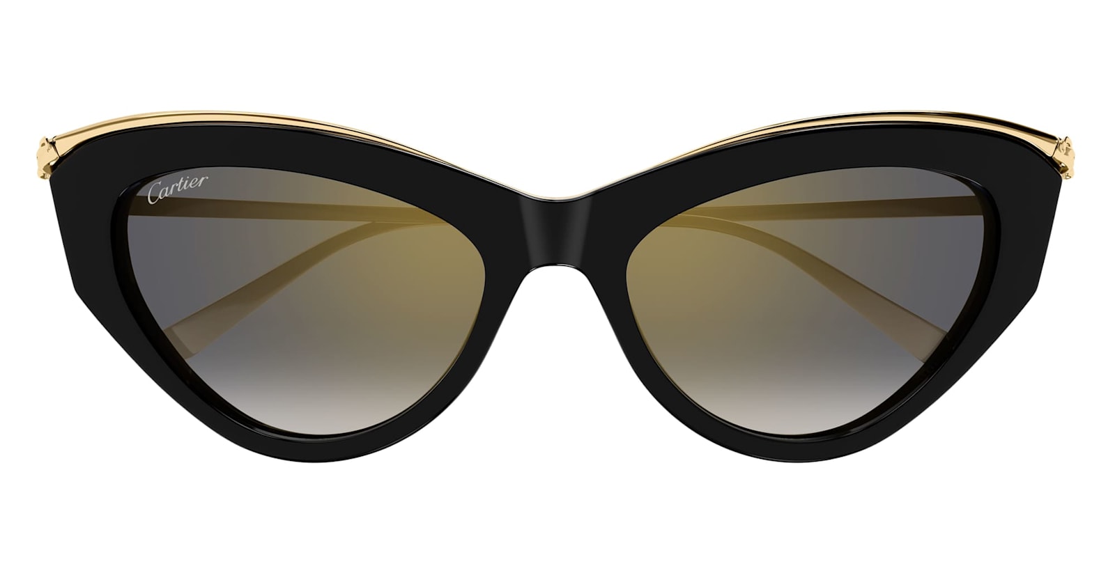 Cartier Eyewear Panthère De Cartier Ct0596s-001 – Black / Gold Sunglasses