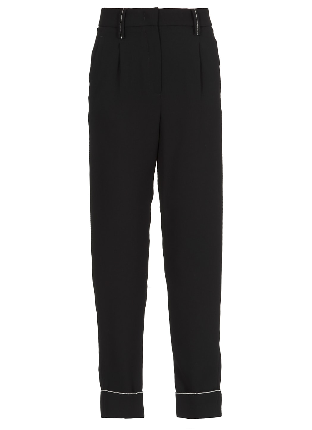 Peserico Tailored Trousers With Metallic Highlight Details