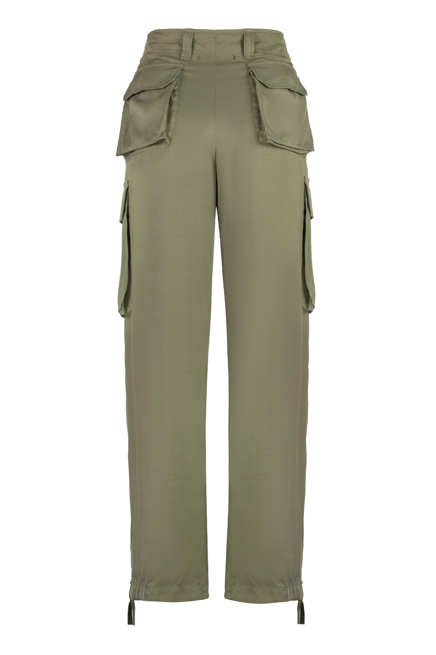 Shop Golden Goose Viscose Cargo-trousers In Green