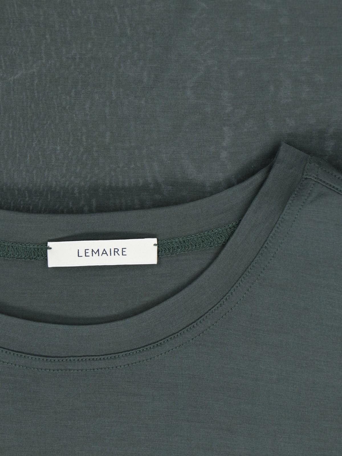 Shop Lemaire Basic T-shirt In Asphalt
