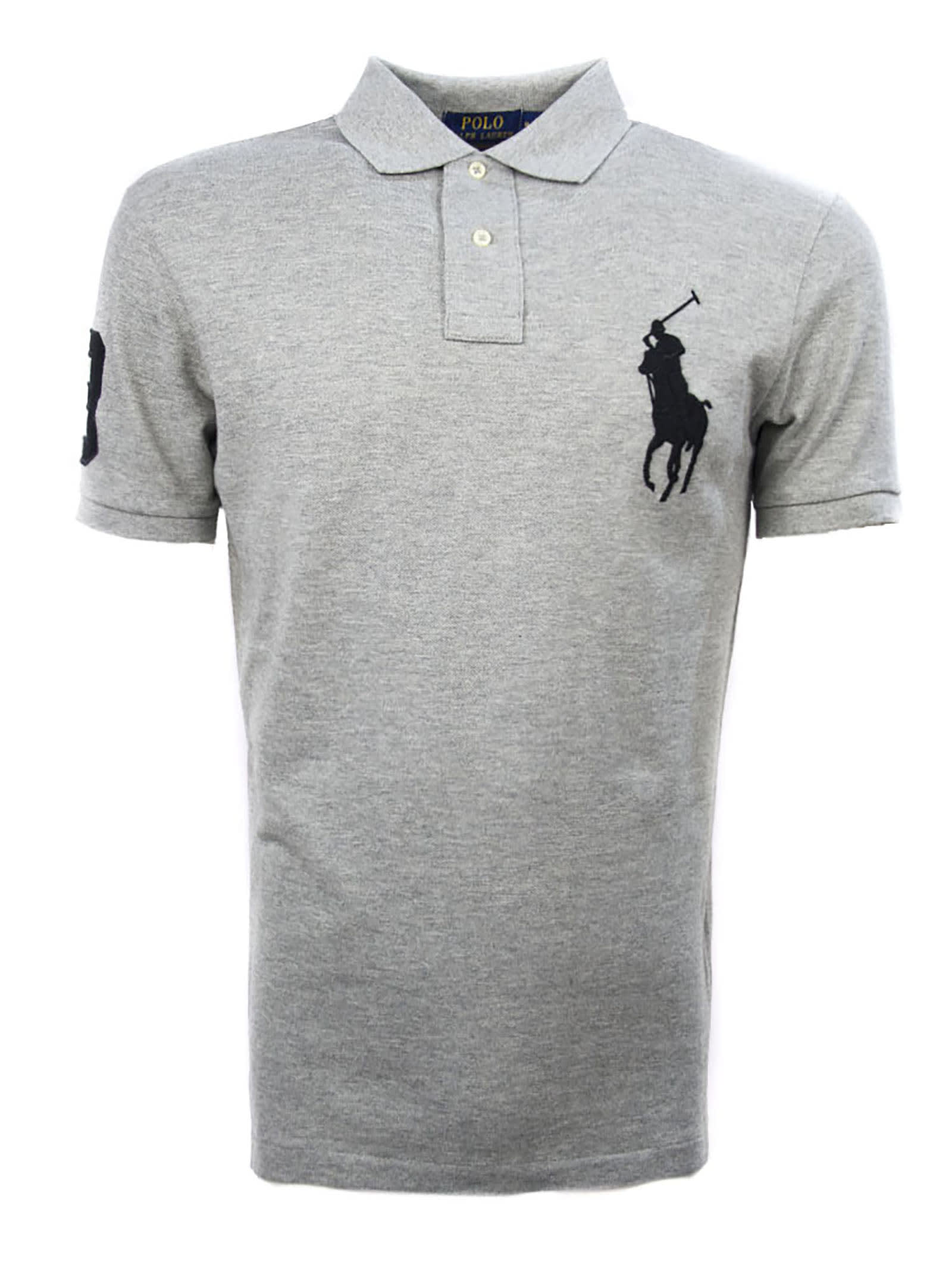 Ralph Lauren Grey Cotton Polo Shirt