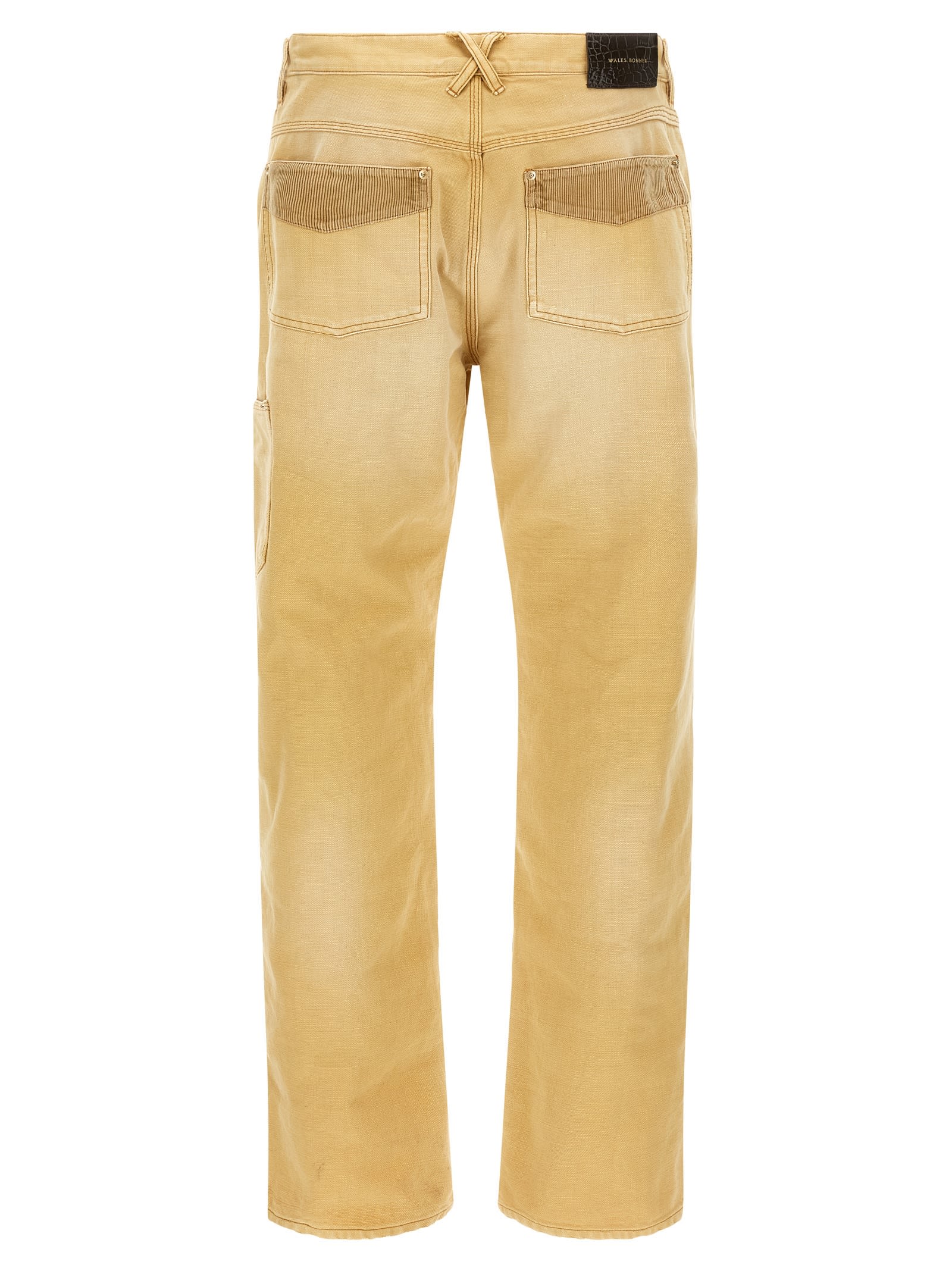 Wales Bonner Japanese Canvas Sierra Straight Trousers In Multi