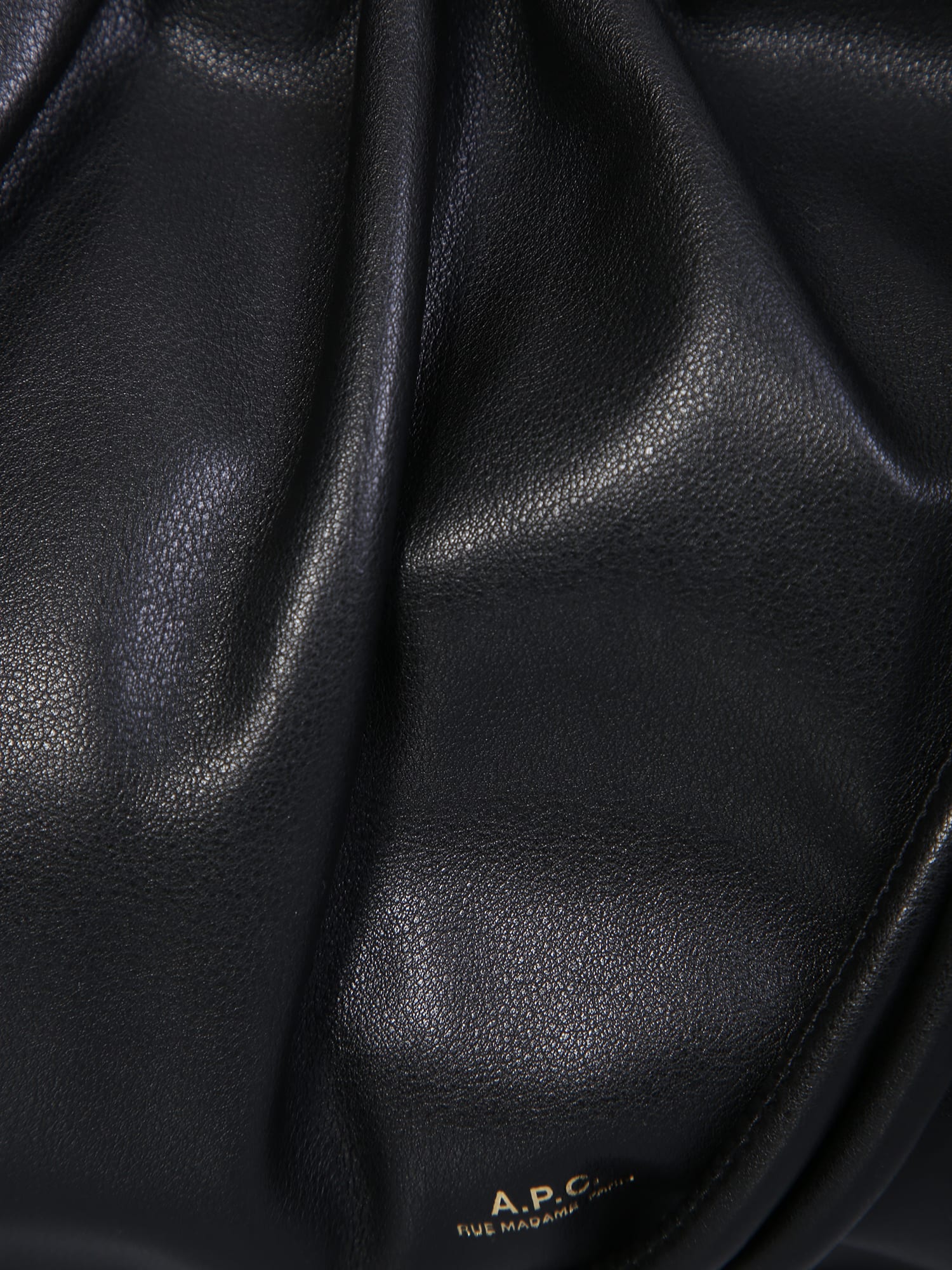 Apc A. P.c. Sac Ninon Shoulder Bag Lzz Black In Black