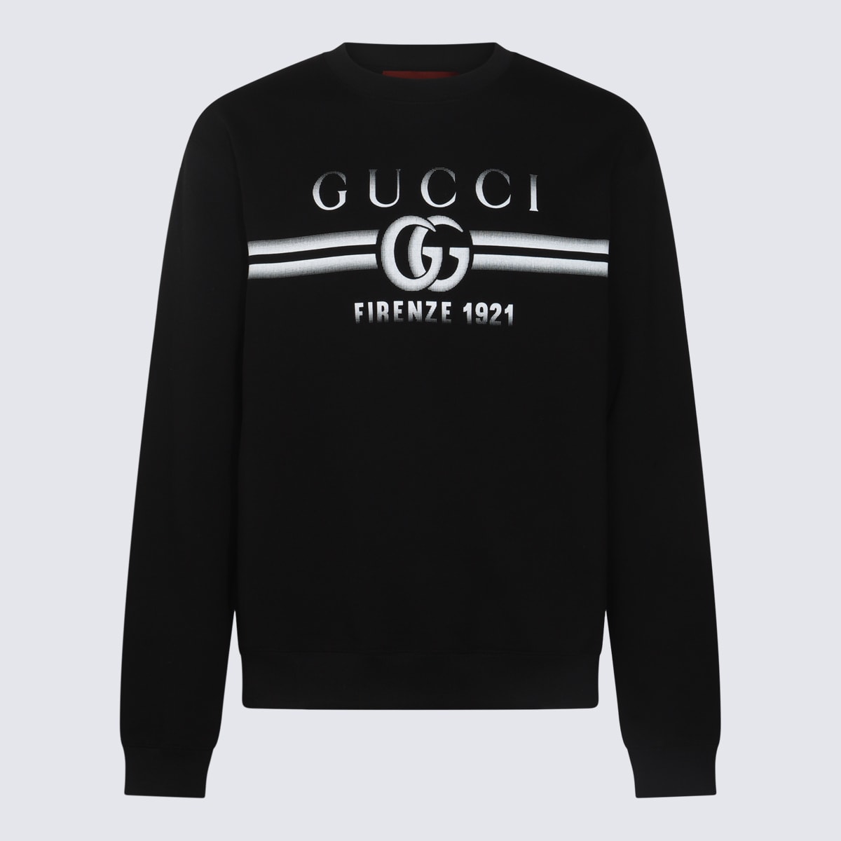 Shop Gucci Black Cotton Sweatshirt