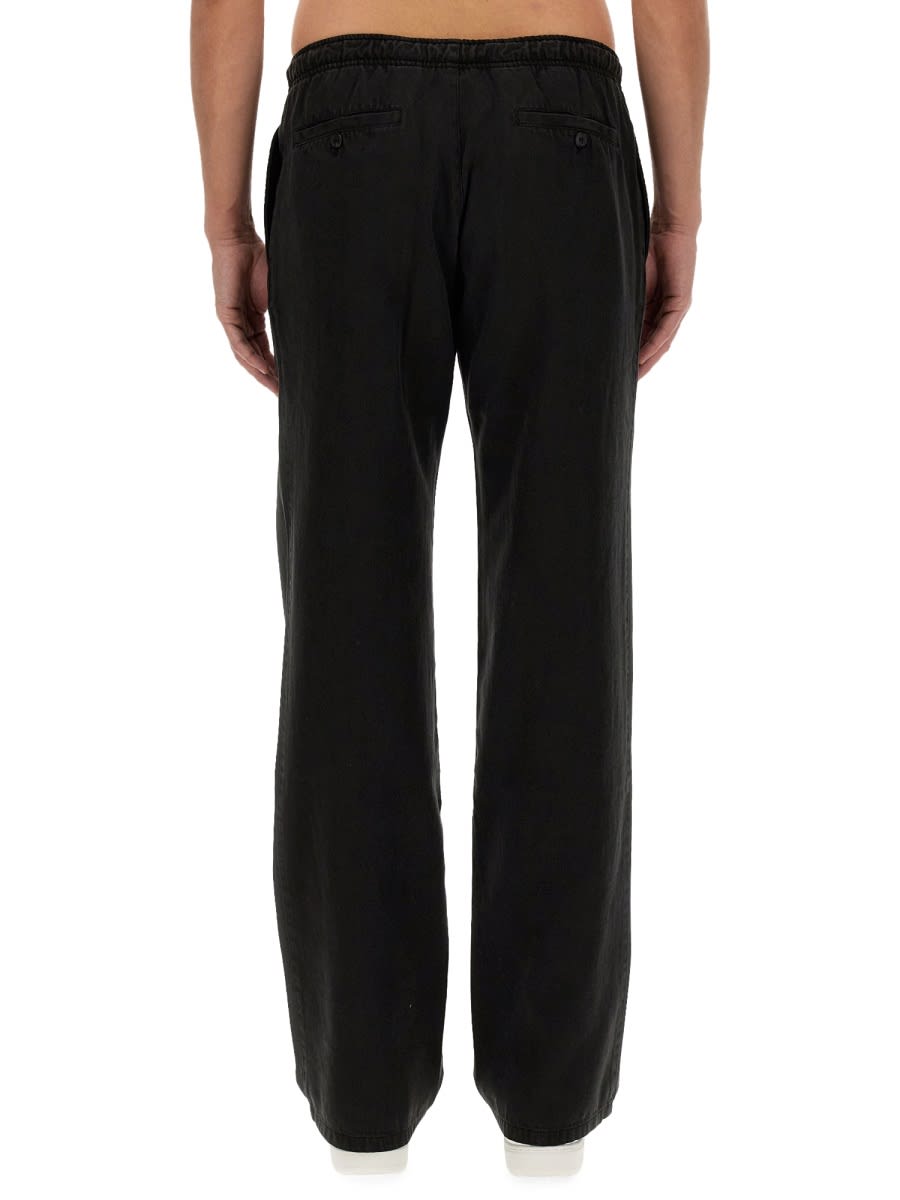 Shop Palm Angels Pants With Logo In Black