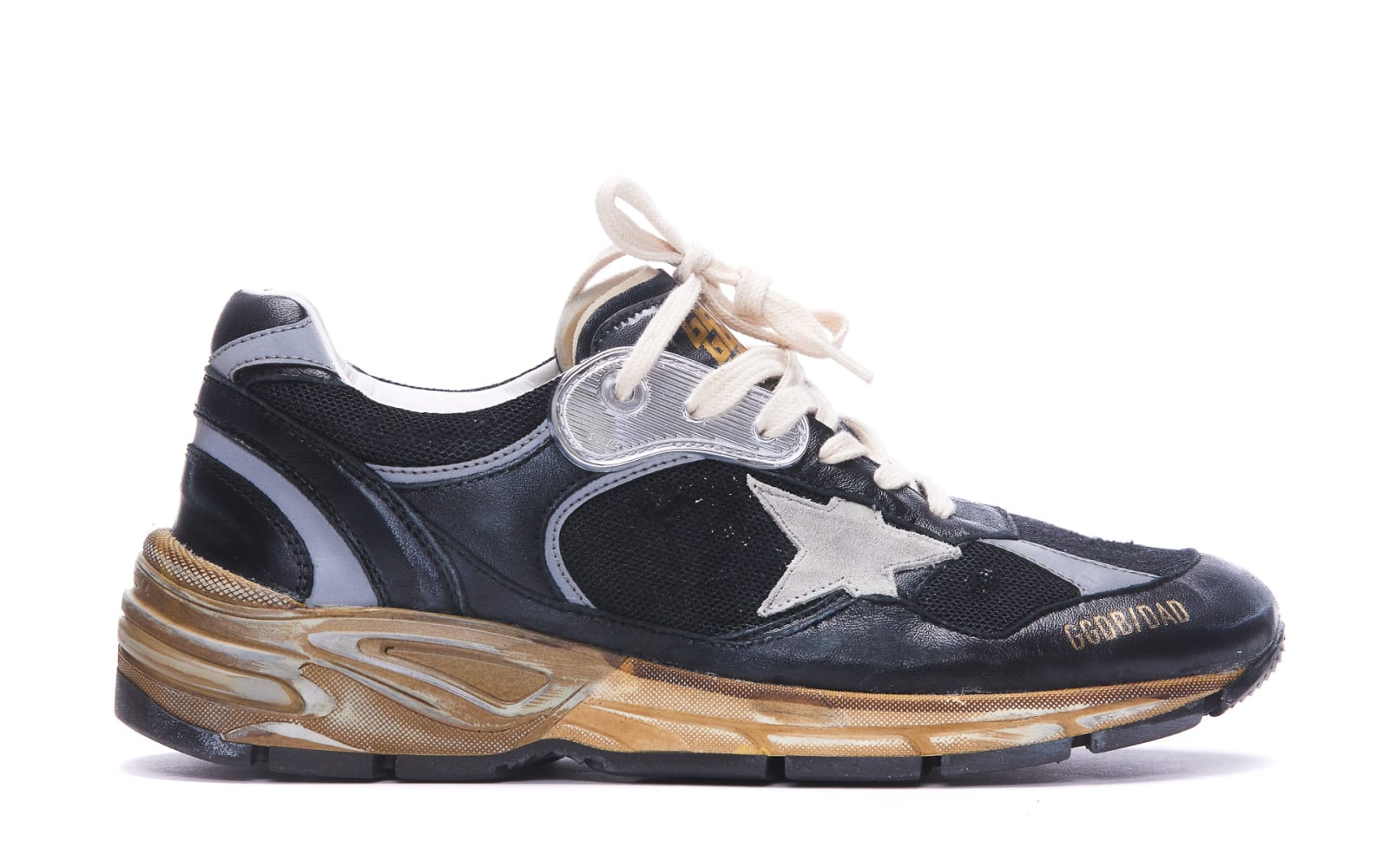 Shop Golden Goose Running Dad Sneakers In Black