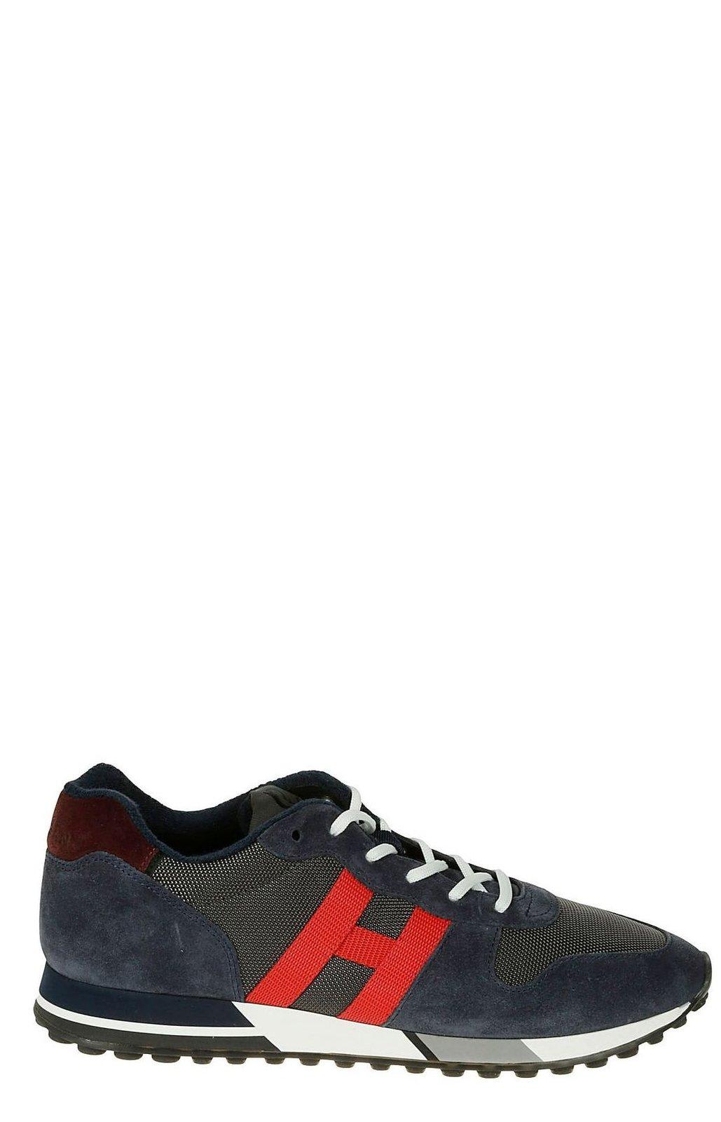 Hogan Panelled Lace-up Sneakers