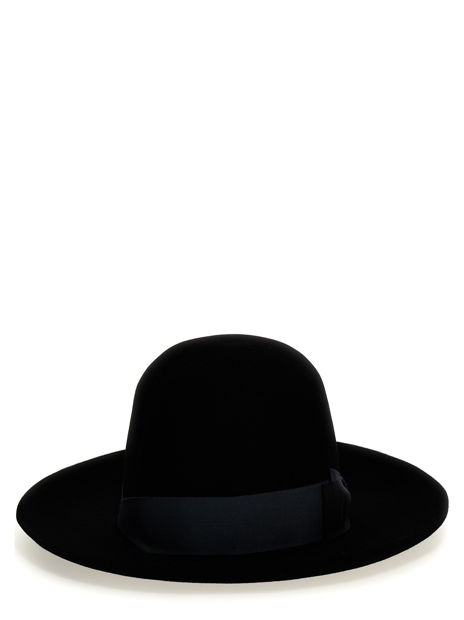 Shop Borsalino Q.s. Folar Liscio Hat In Black