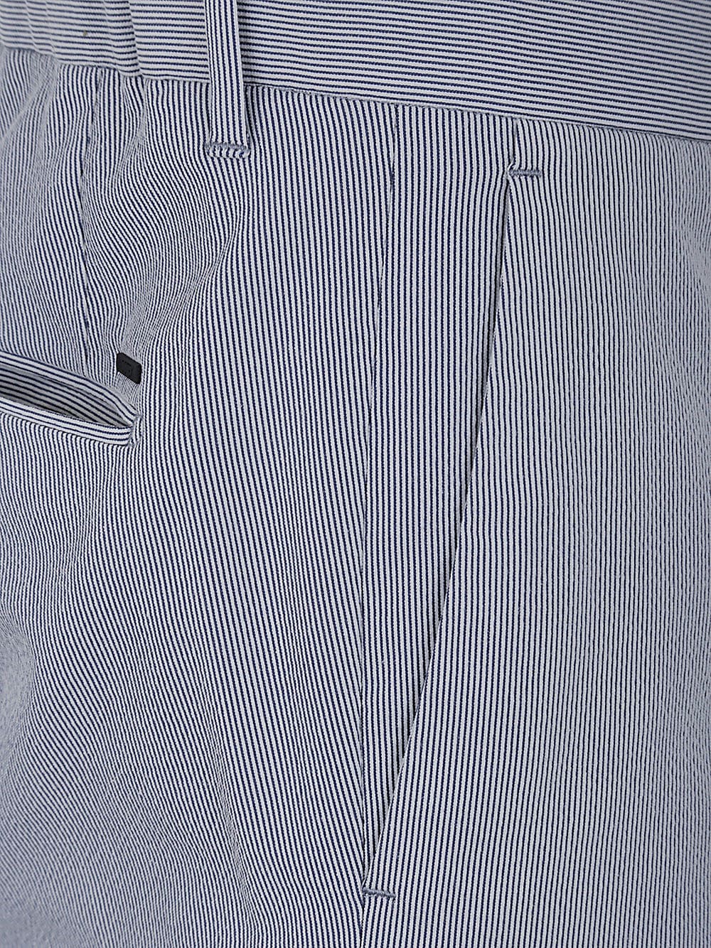 Shop Incotex Model Ts84 Slim Fit Trousers In Dark Blue