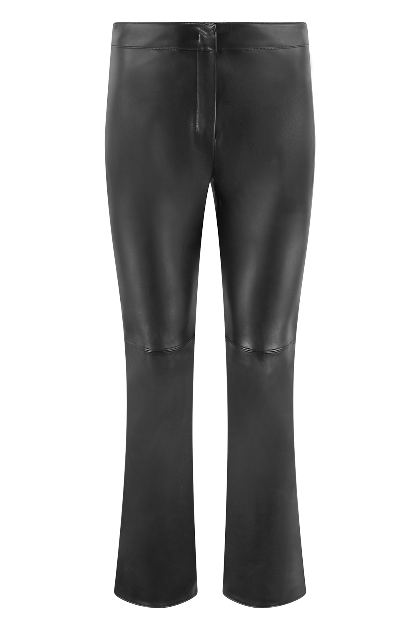 Max Mara Brenta Faux Leather Trousers In Black