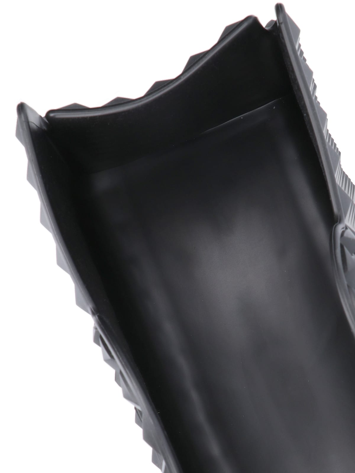 VALENTINO GARAVANI BLACK RUBBER LE TROISIÃ¨ME SHOPPING BAG