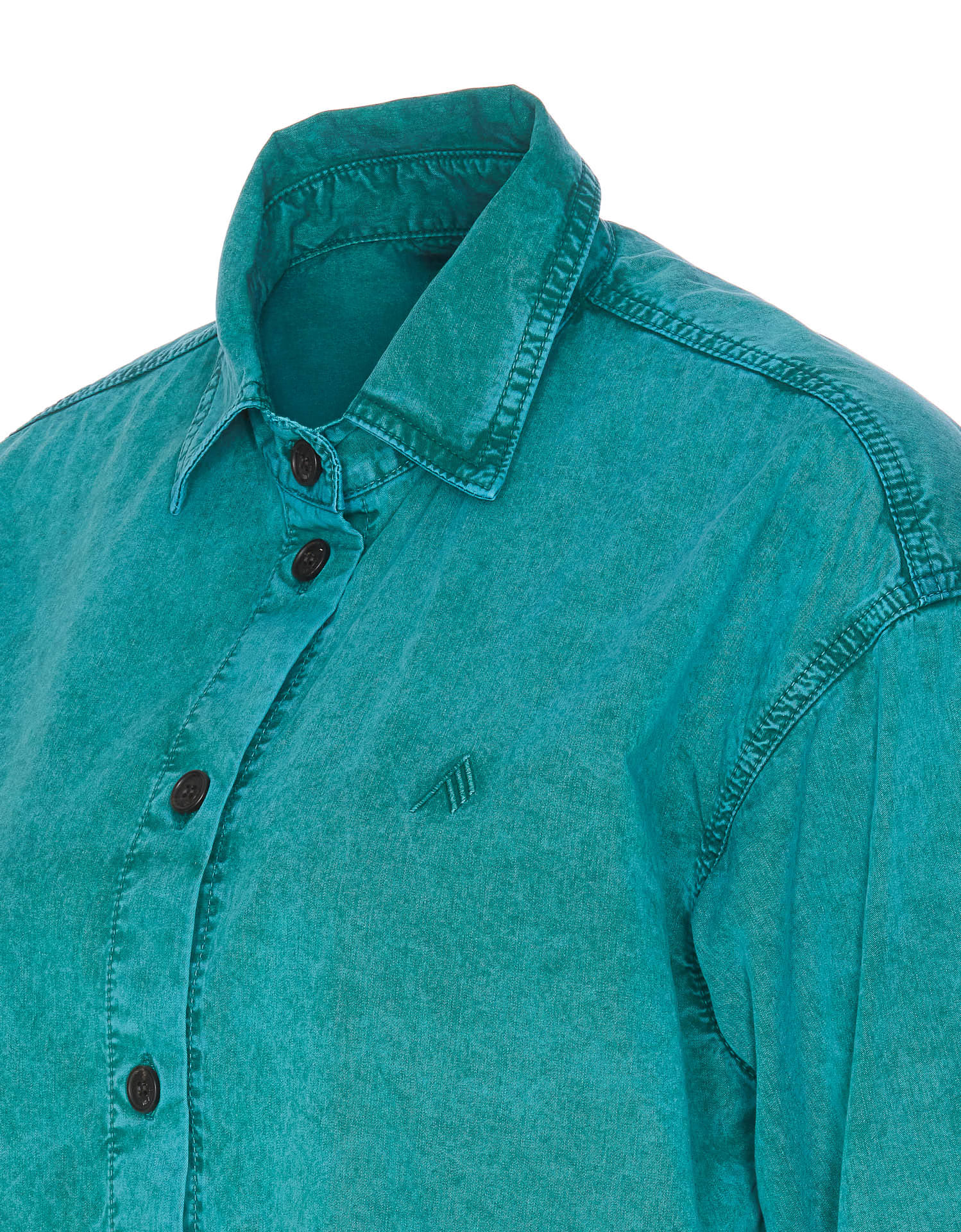 Attico Jacket Chest Pocket Regular Collar In Green