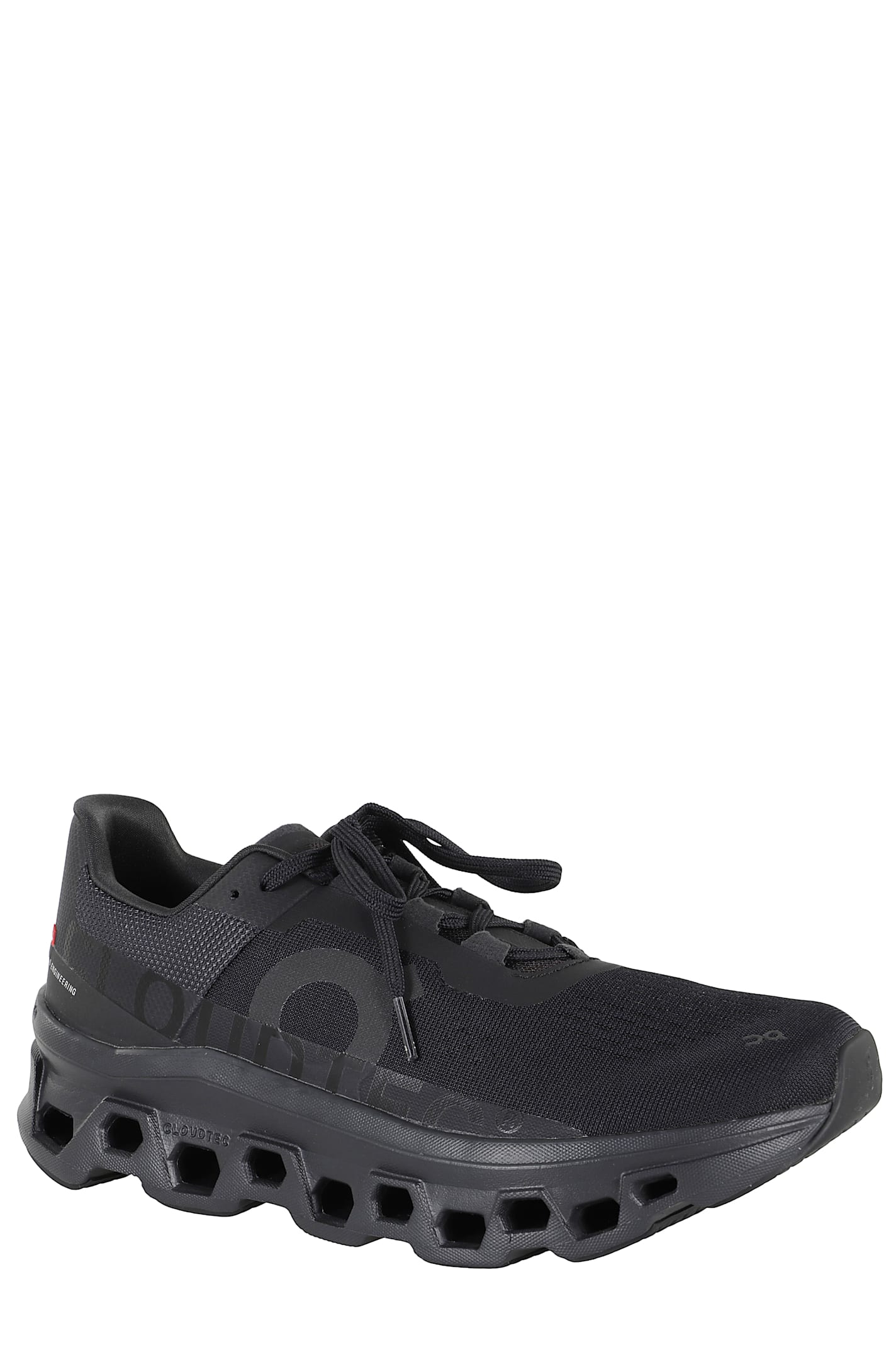 On Cloudmster Rubber-trimmed Mesh Running Sneakers In Black
