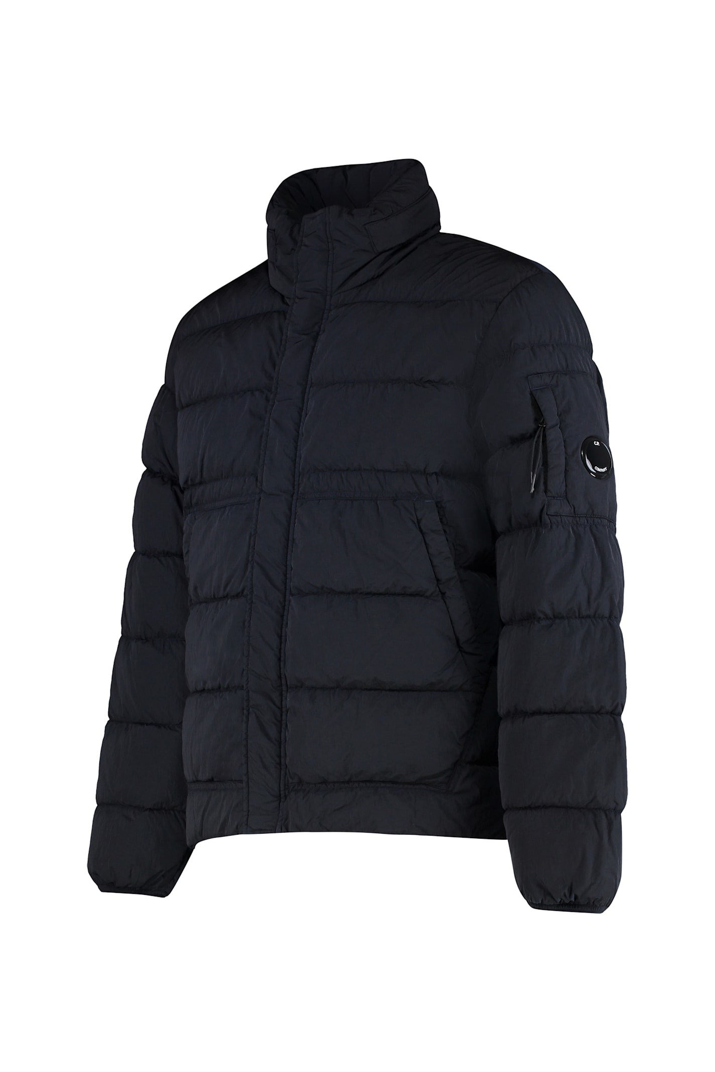 C.p. Company C.p.company Techno-nylon Down Jacket In Black