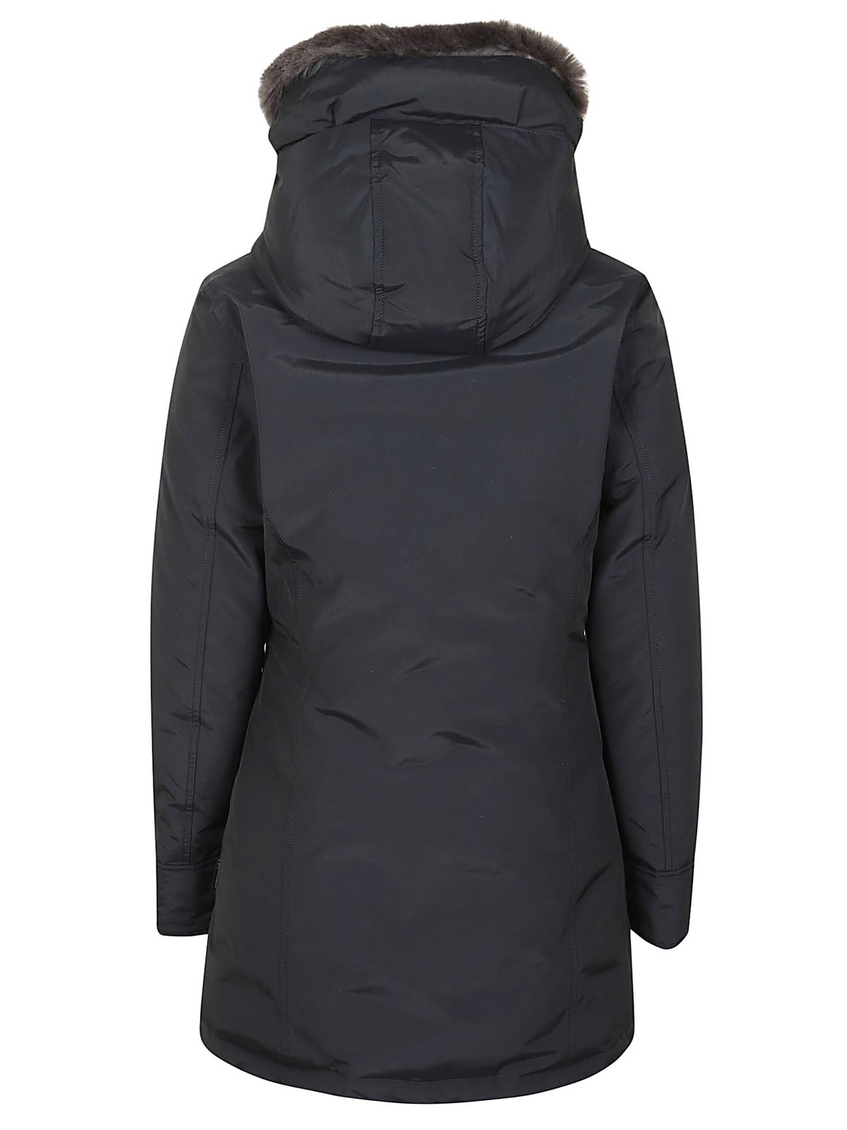 Shop Woolrich Beaker Hooded Down Parka In Dkn Dark Navy