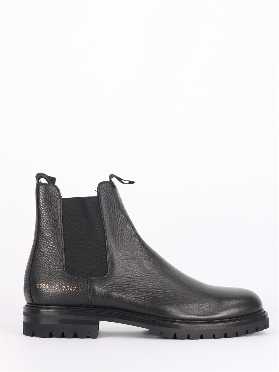 Common Projects Winter Chelsea Boots In Black Leather