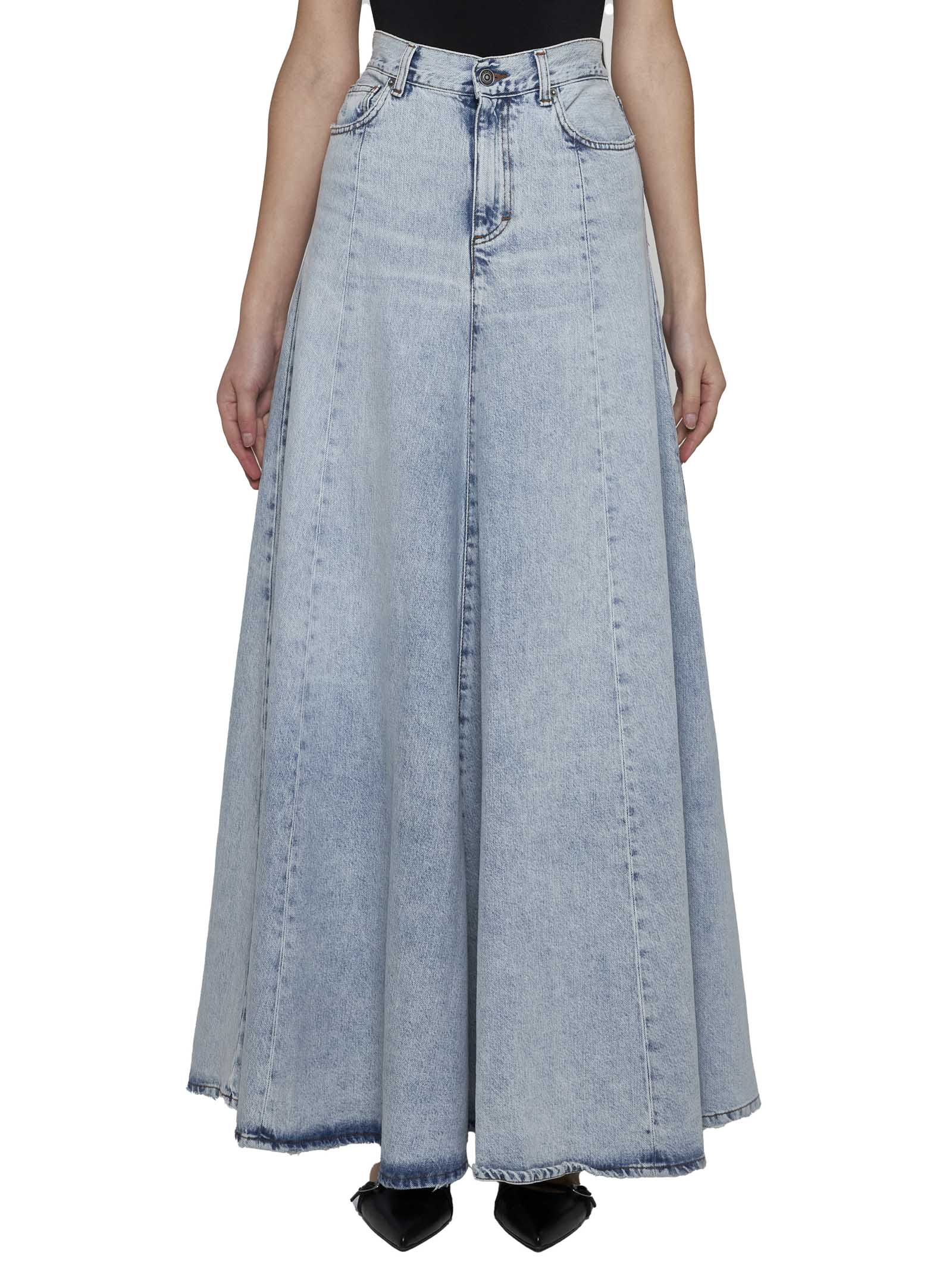 Shop Haikure Skirt In Stromboli Blue