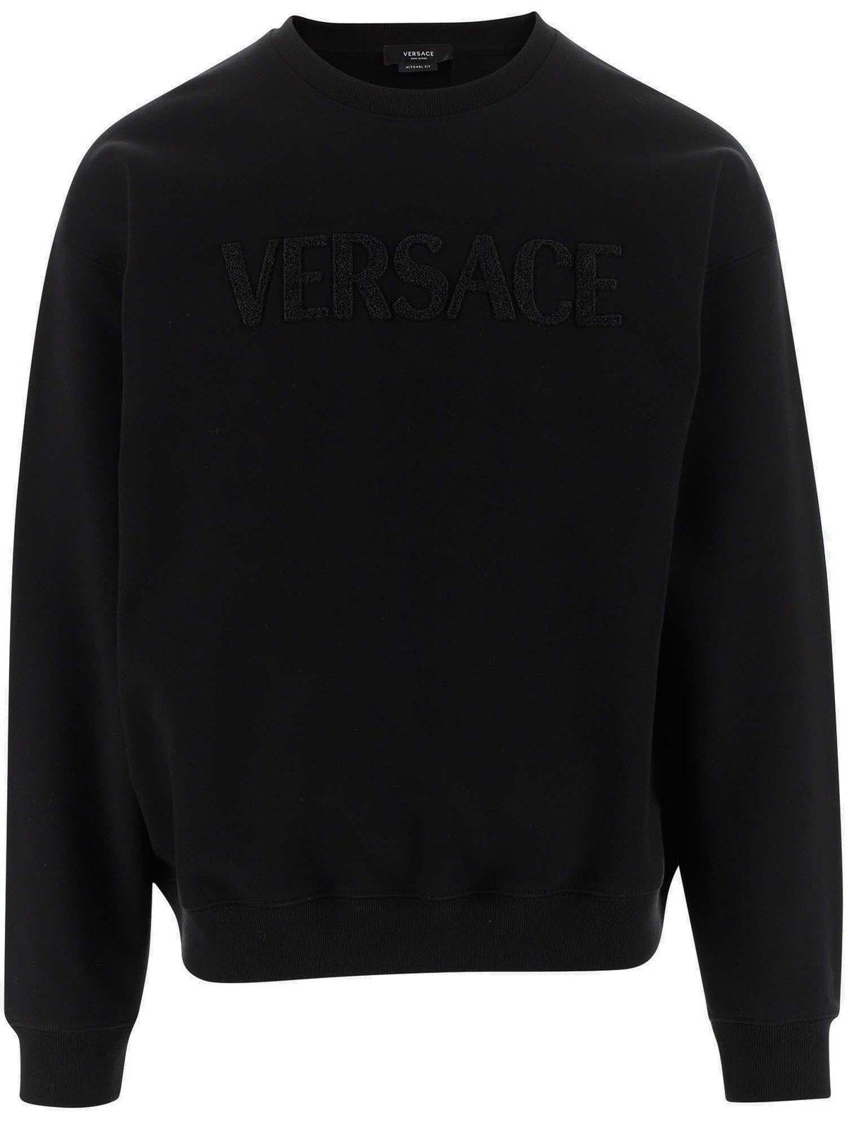 Versace Logo Detailed Crewneck Sweatshirt