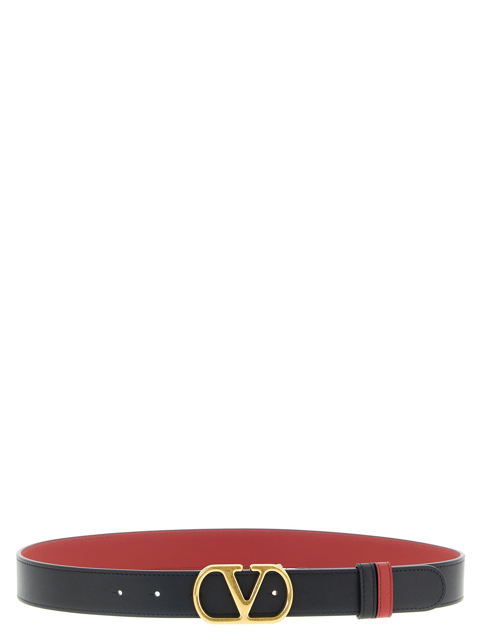 Valentino Garavani Reversible Belt Belts Multicolor In Black