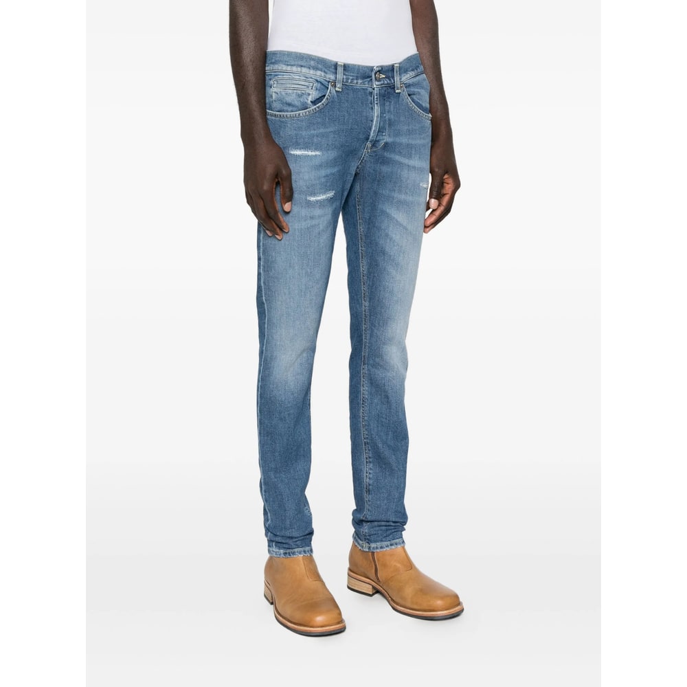 Dondup Distressed-effect Jeans In Blue