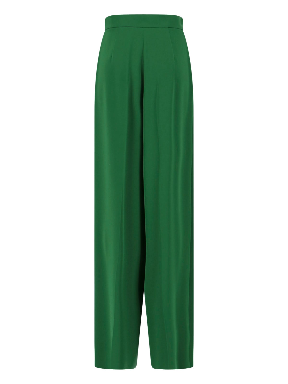 Max Mara Cady Wide-leg Trousers In Green
