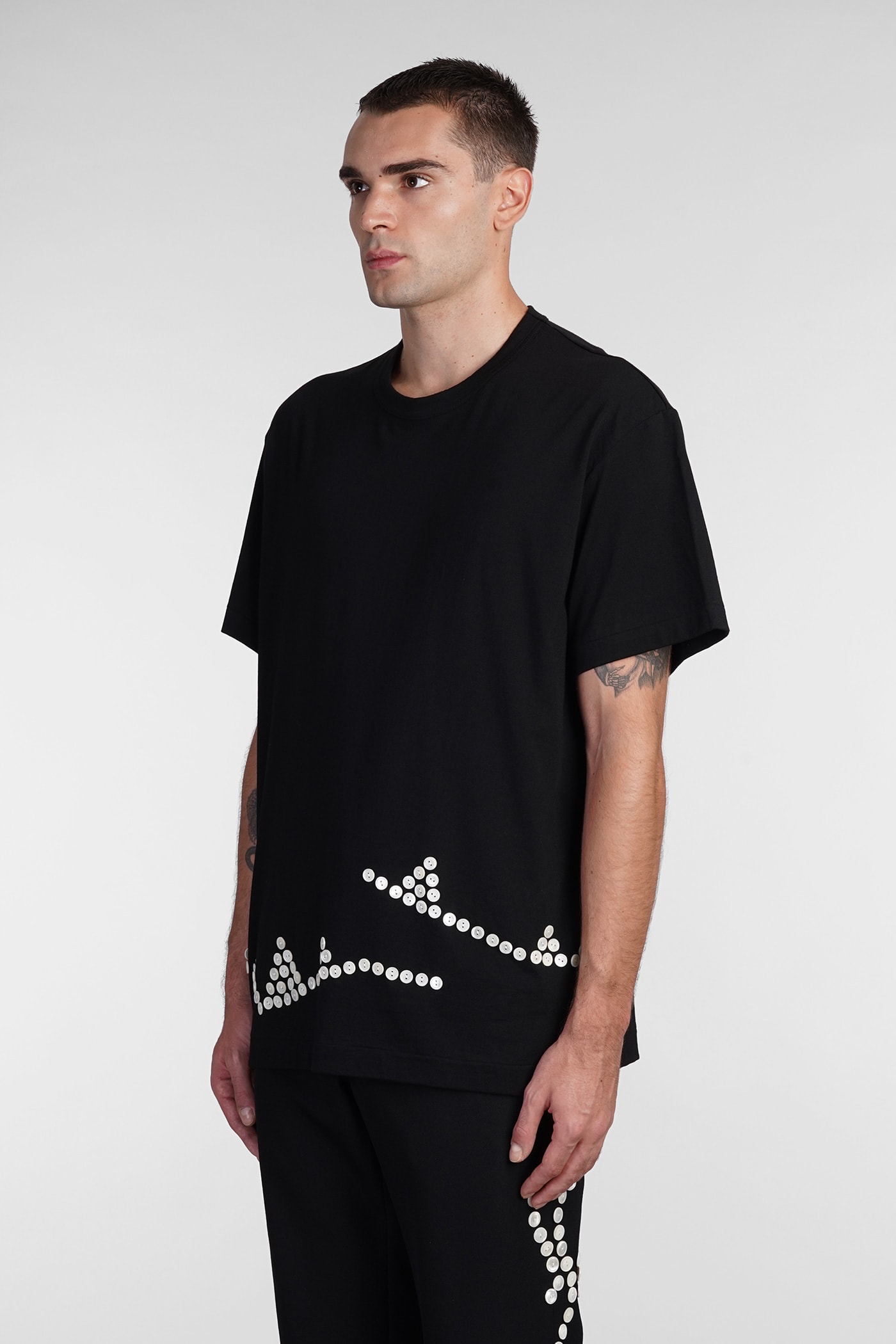 Shop Comme Des Garçons Homme Deux T-shirt In Black Cotton