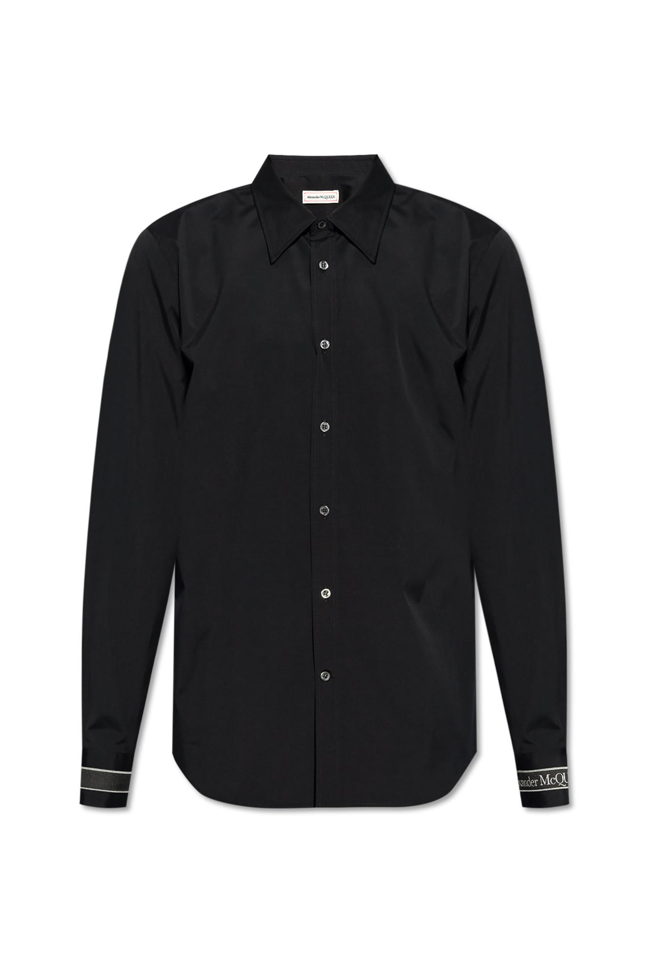 Shop Alexander Mcqueen Cotton Shirt In Black